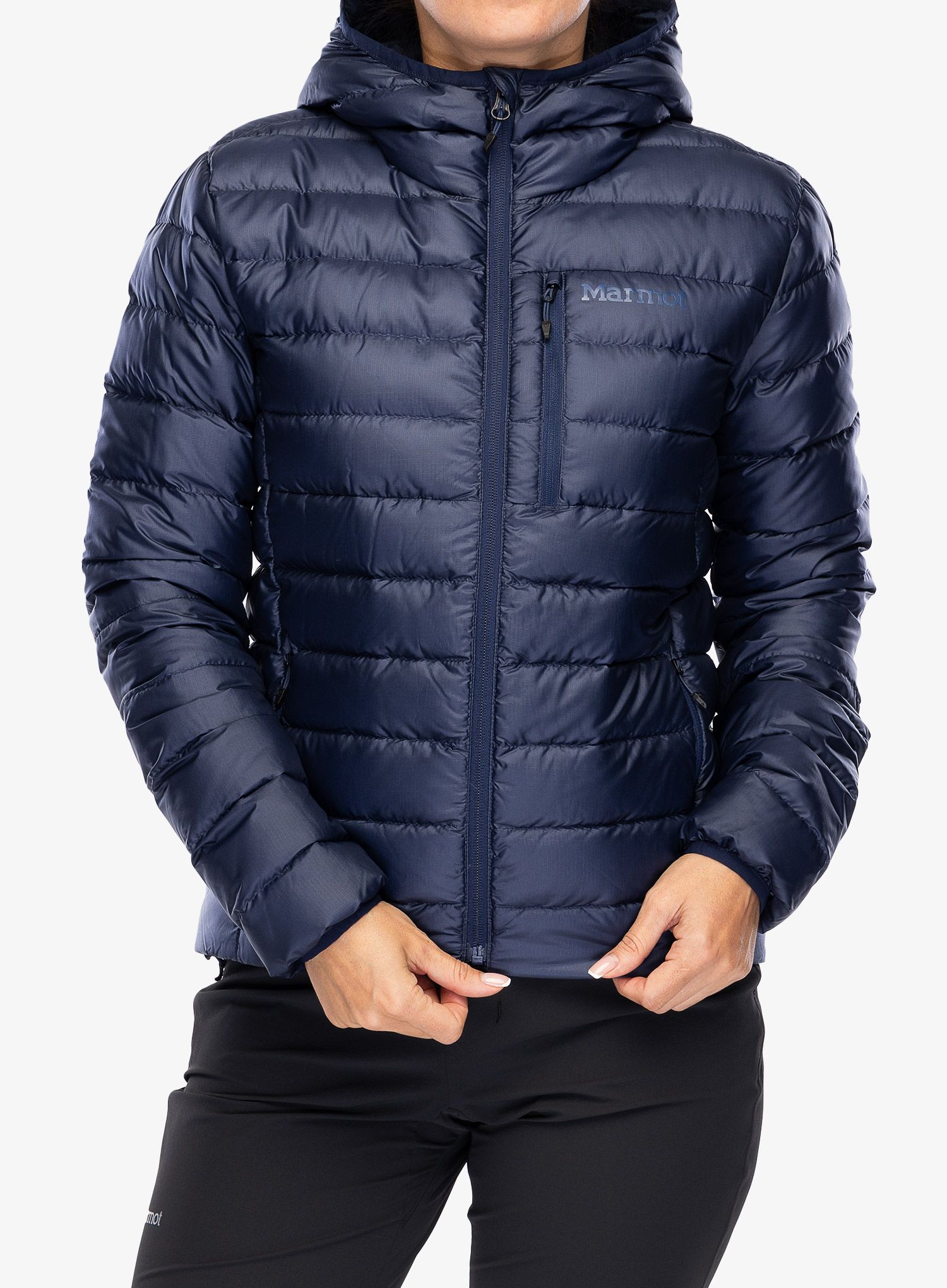 Ženska puhovka Marmot Highlander Hoody - arctic navy/navy