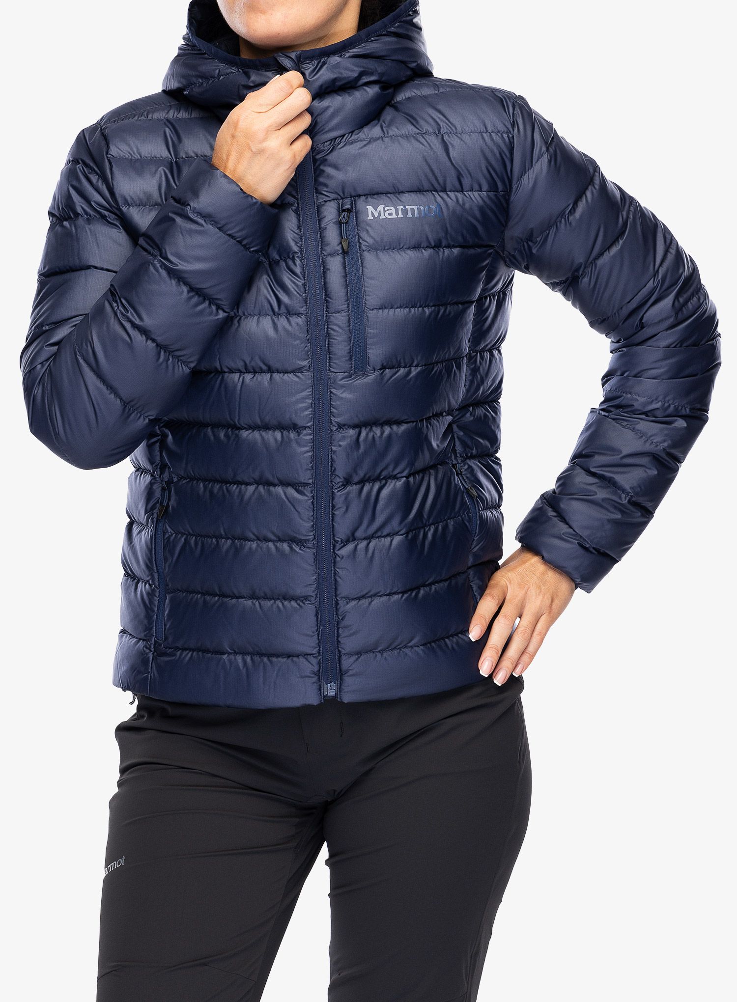 Ženska puhovka Marmot Highlander Hoody - arctic navy/navy