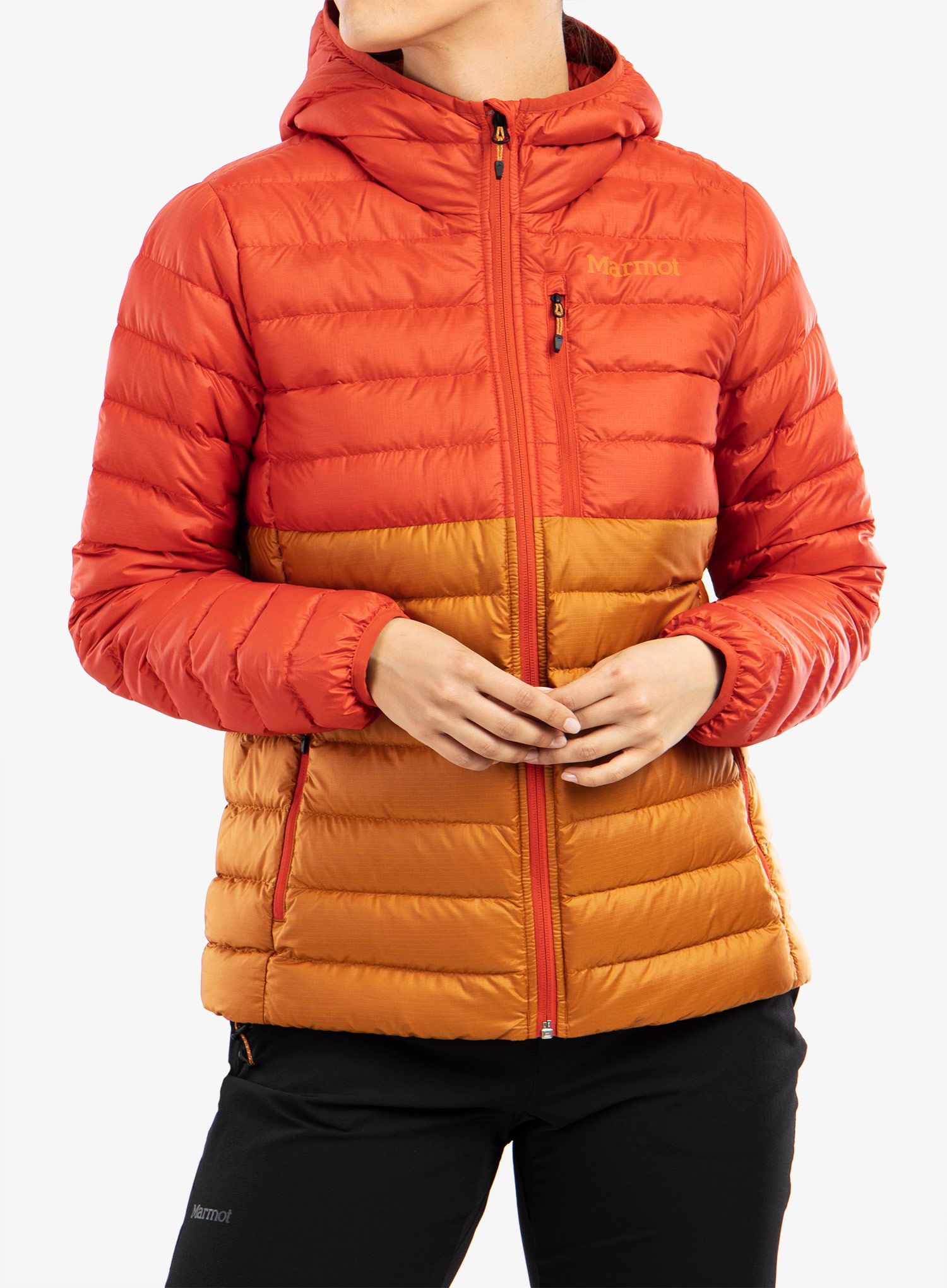 Ženska puhovka Marmot Highlander Hoody - cairo/copper