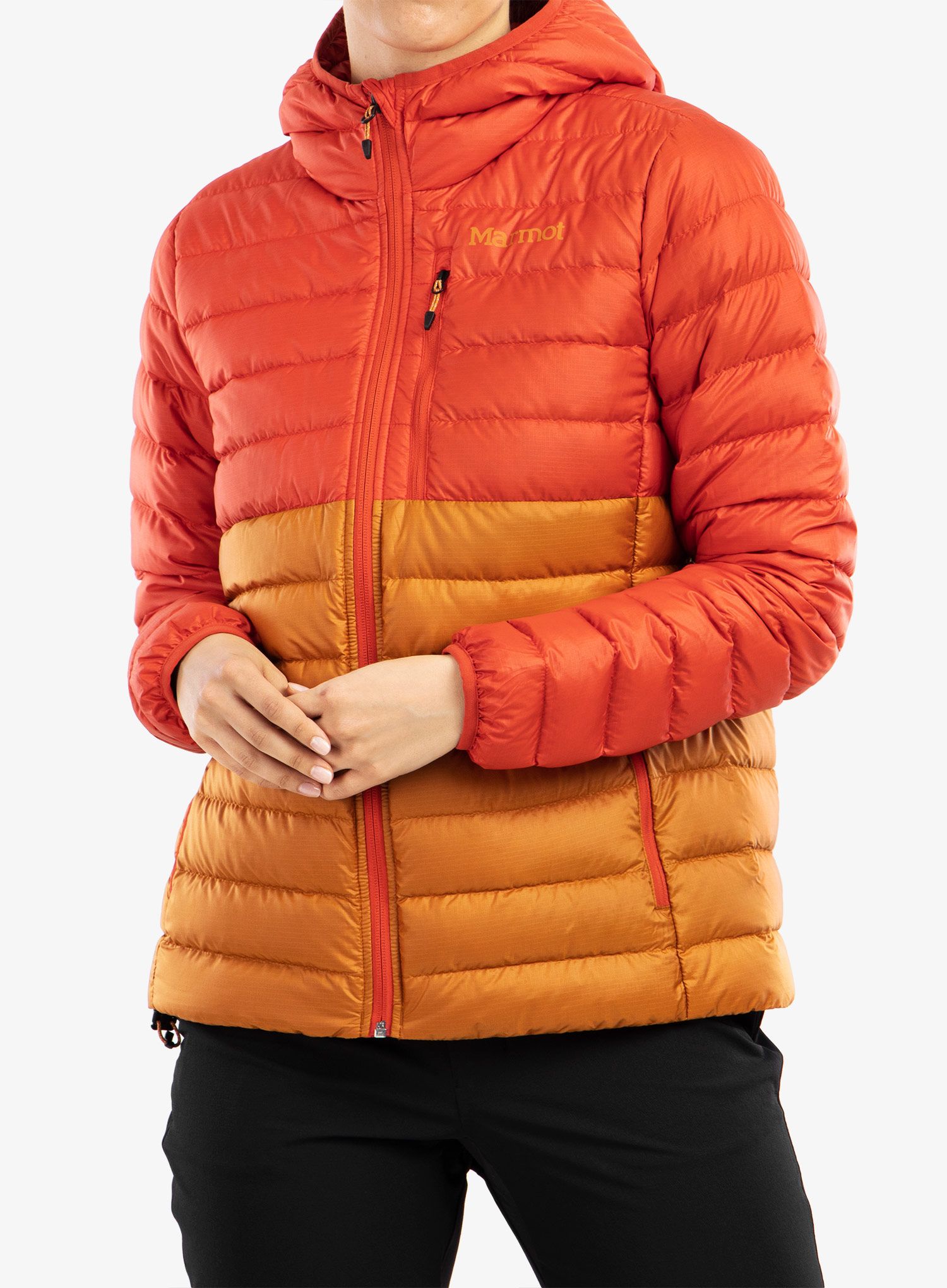 Ženska puhovka Marmot Highlander Hoody - cairo/copper