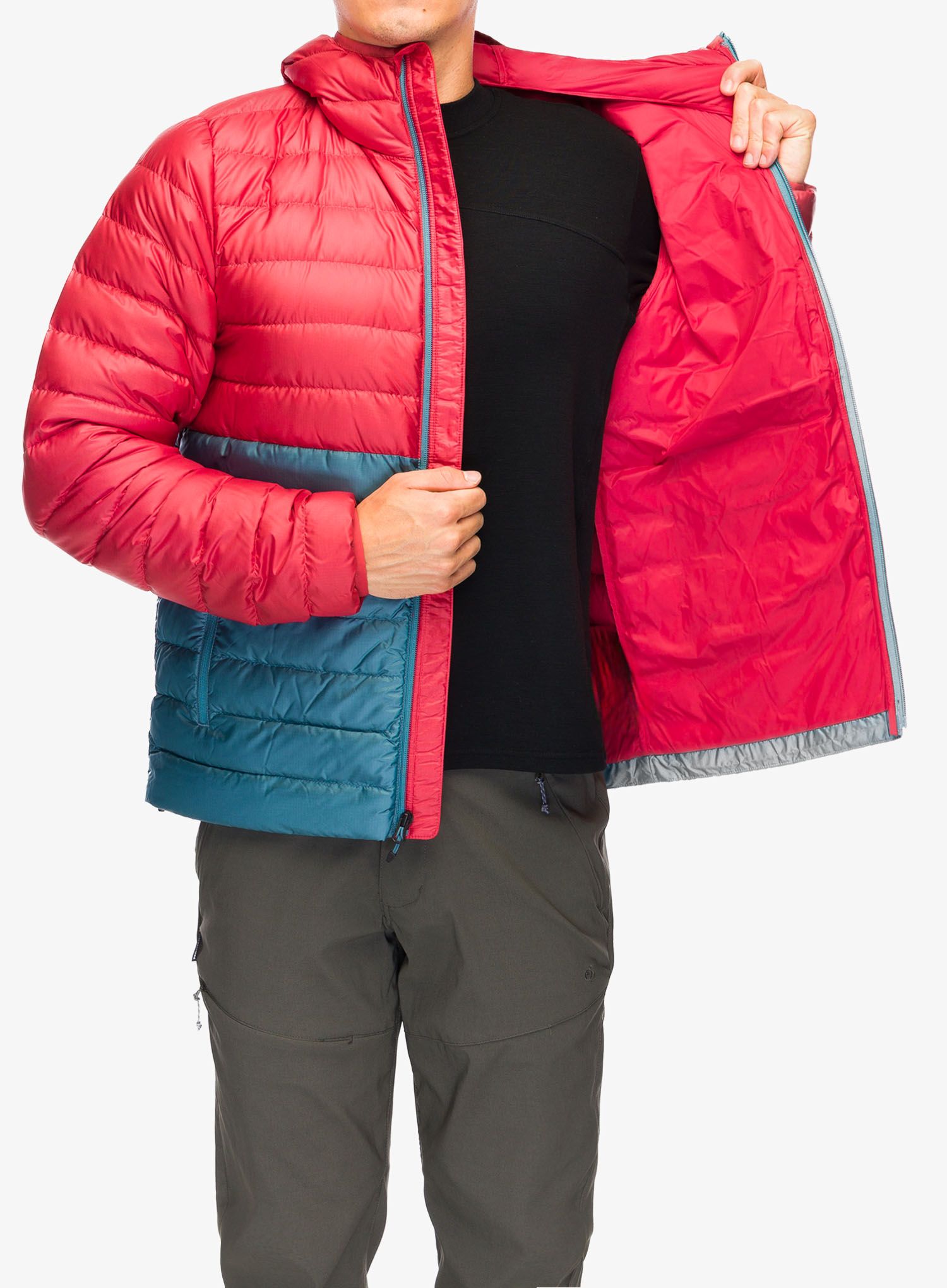Puhovka Marmot Highlander Hoody - team red/moon river