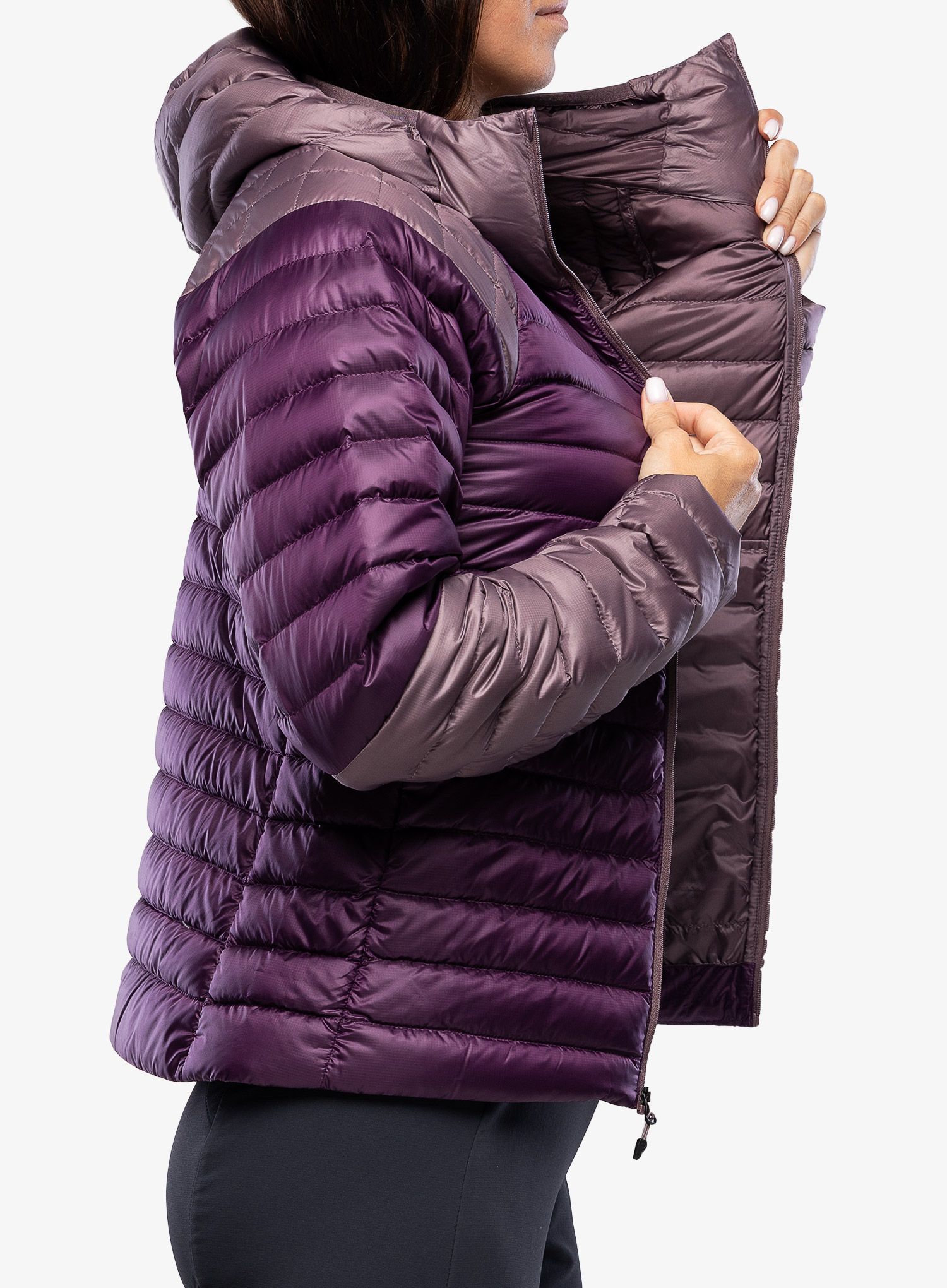Ženska puhovka Marmot Hype Down Hoody - hazy purple/purple fig