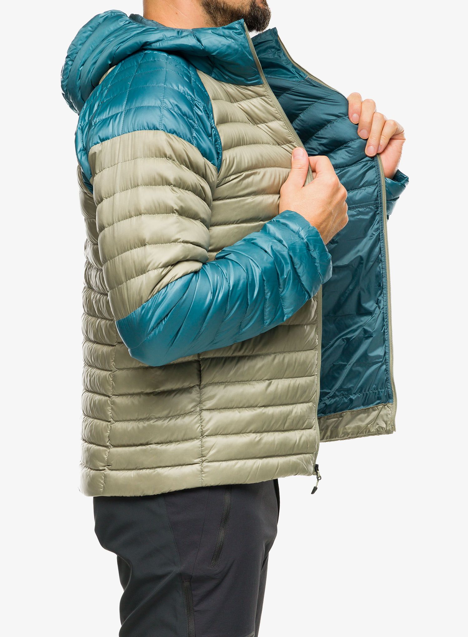 Puhovka Marmot Hype Down Hoody - moon river/vetiver