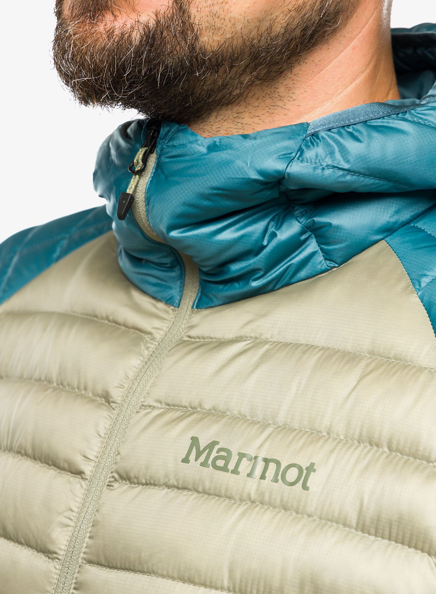 Puhovka Marmot Hype Down Hoody - moon river/vetiver