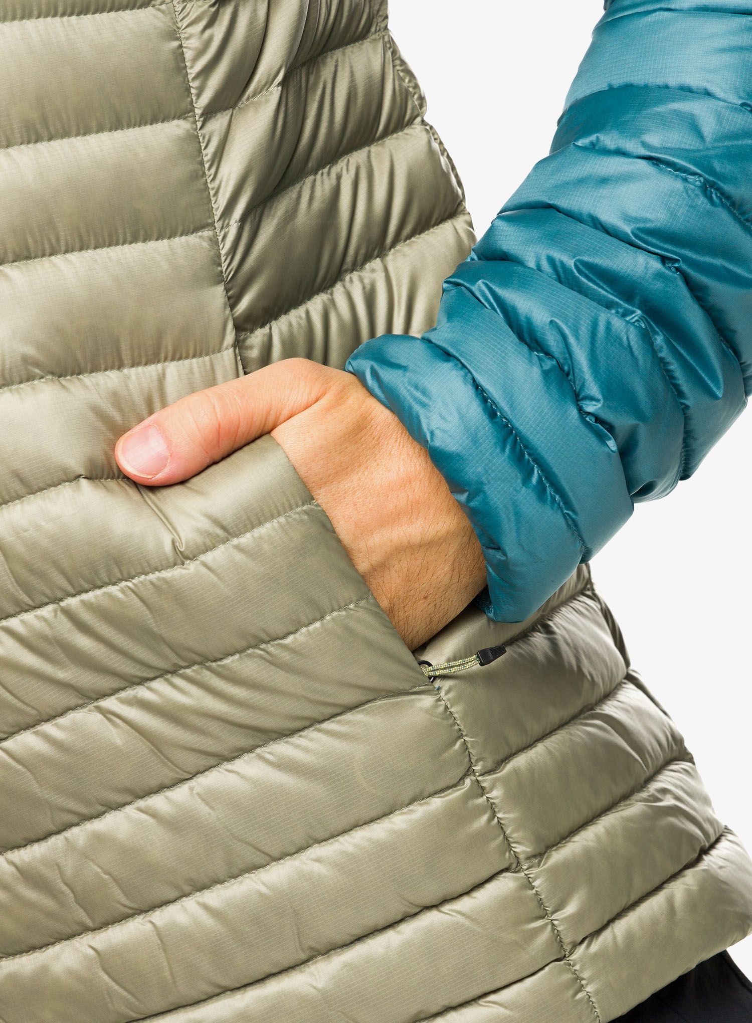 Puhovka Marmot Hype Down Hoody - moon river/vetiver