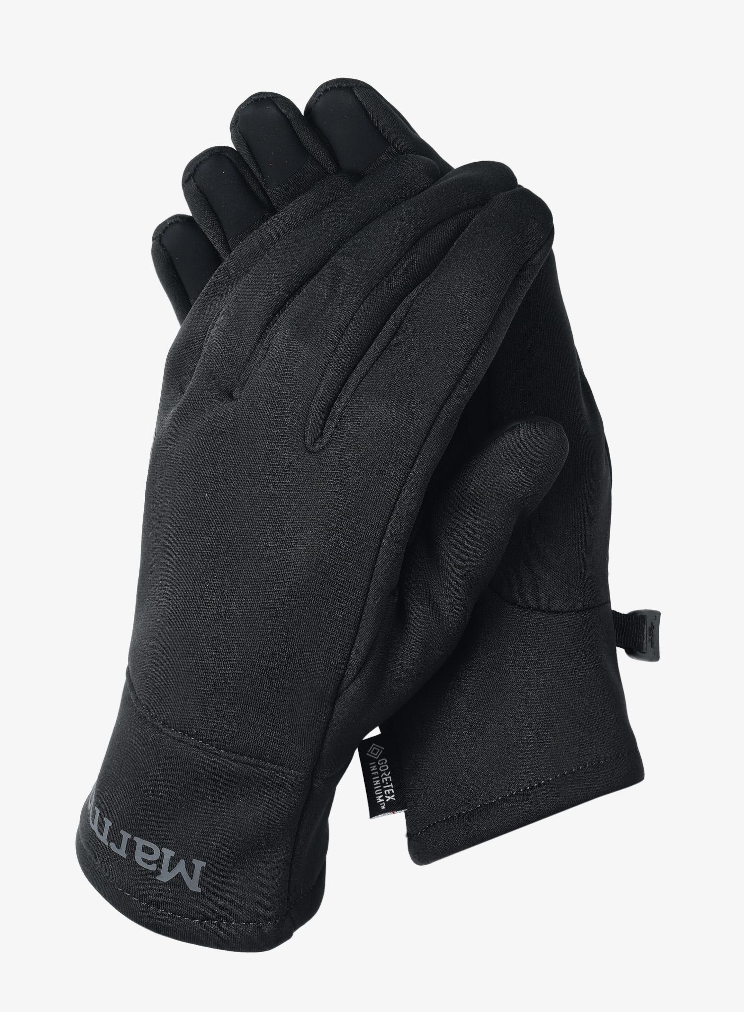 Softshell rokavice Marmot Infinium Windstopper Glove - black/black