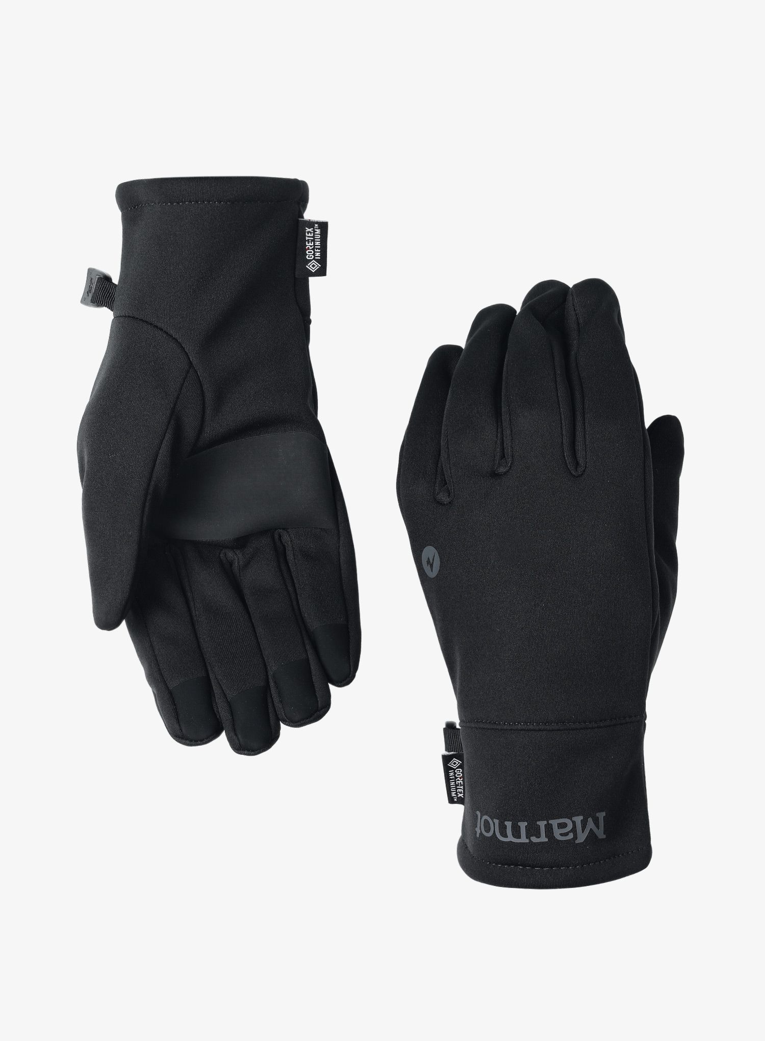 Softshell rokavice Marmot Infinium Windstopper Glove - black/black