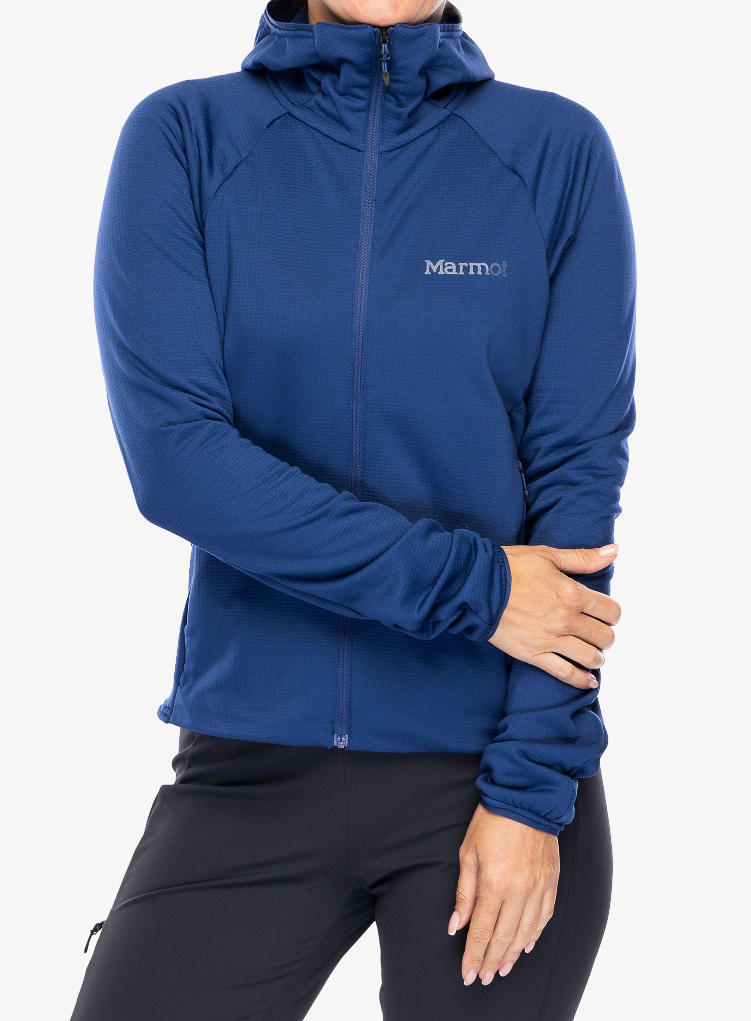 Ženska jopica z zadrgo Marmot Leconte Fleece Hoody - twilight blue
