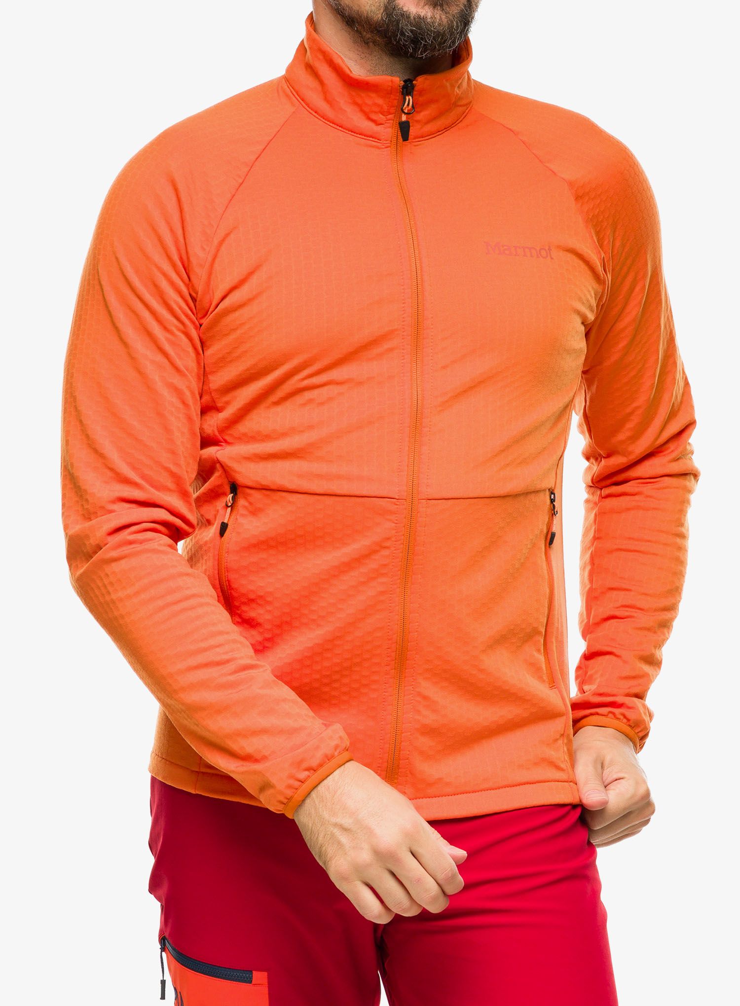Flis Marmot Leconte Fleece Jacket - tangelo