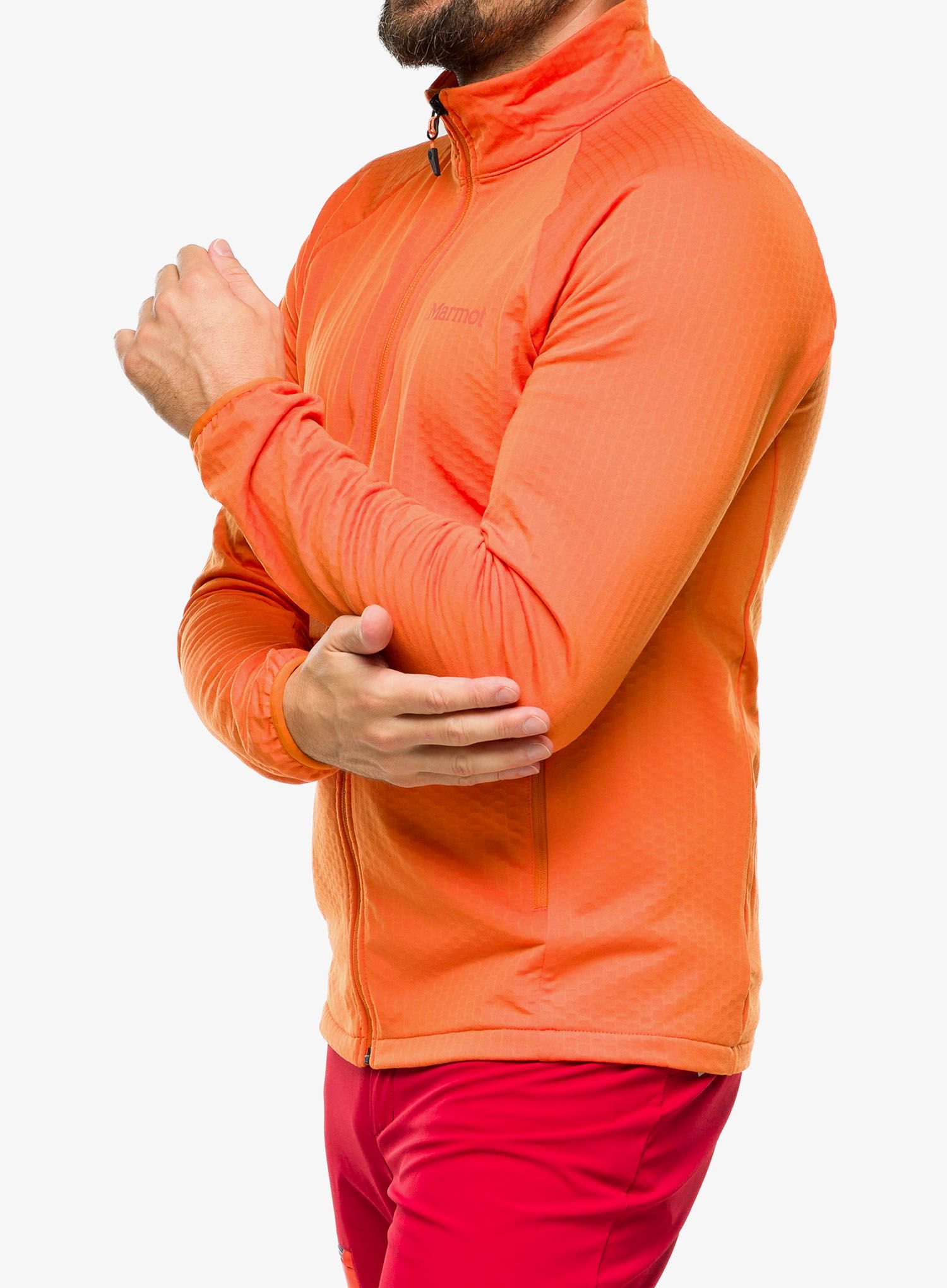 Flis Marmot Leconte Fleece Jacket - tangelo