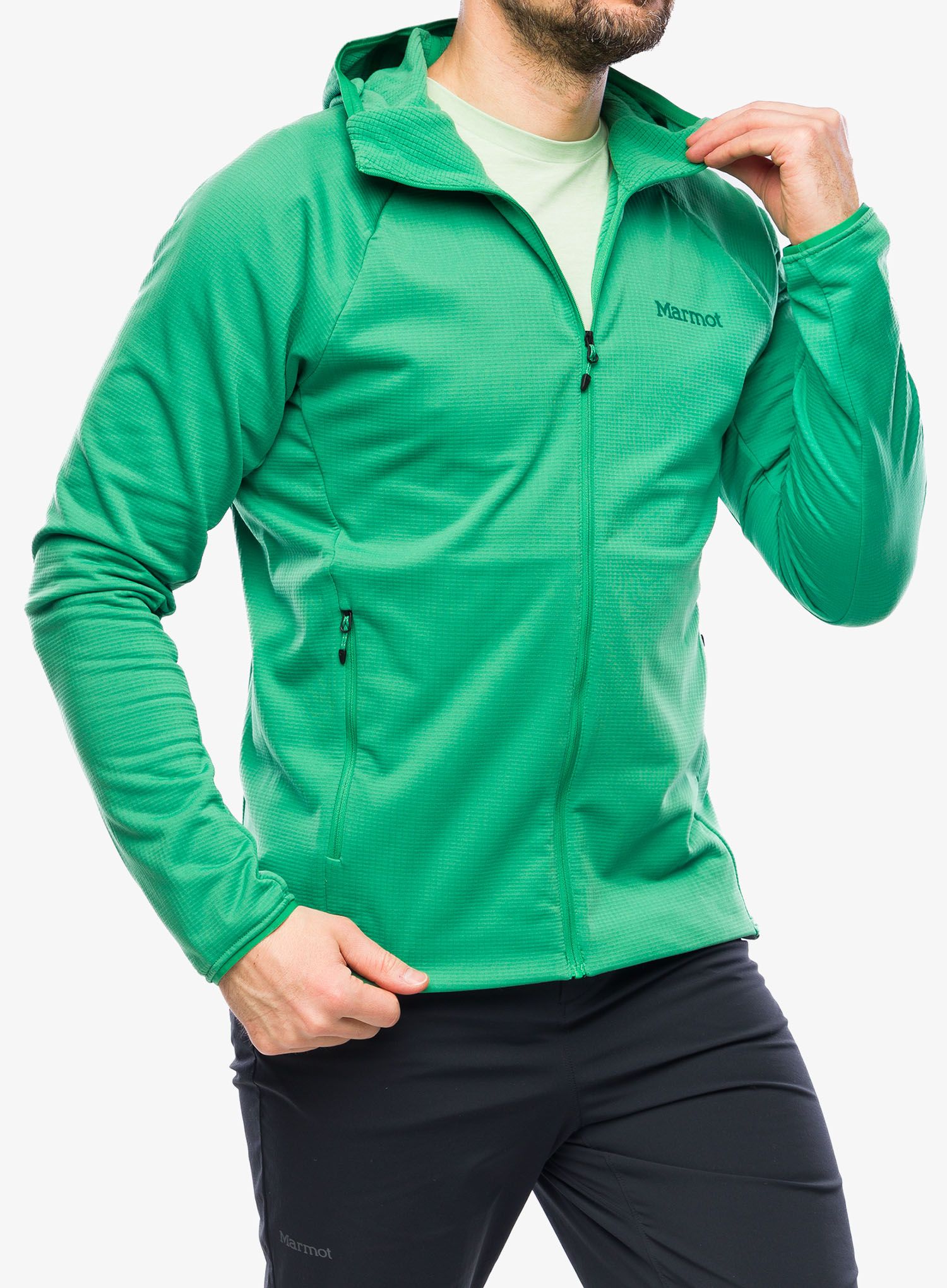 Flis Marmot Leconte Full Zip Hoody - clover