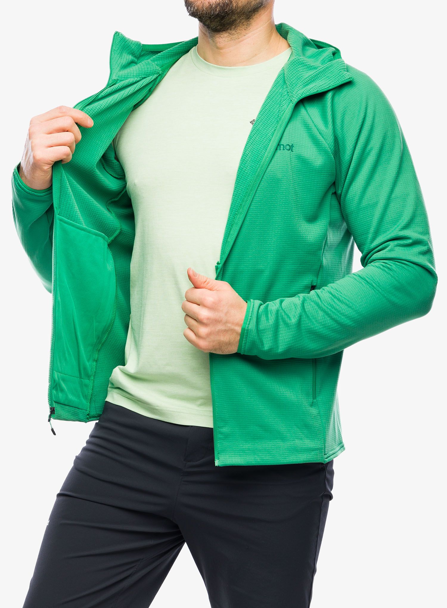 Flis Marmot Leconte Full Zip Hoody - clover