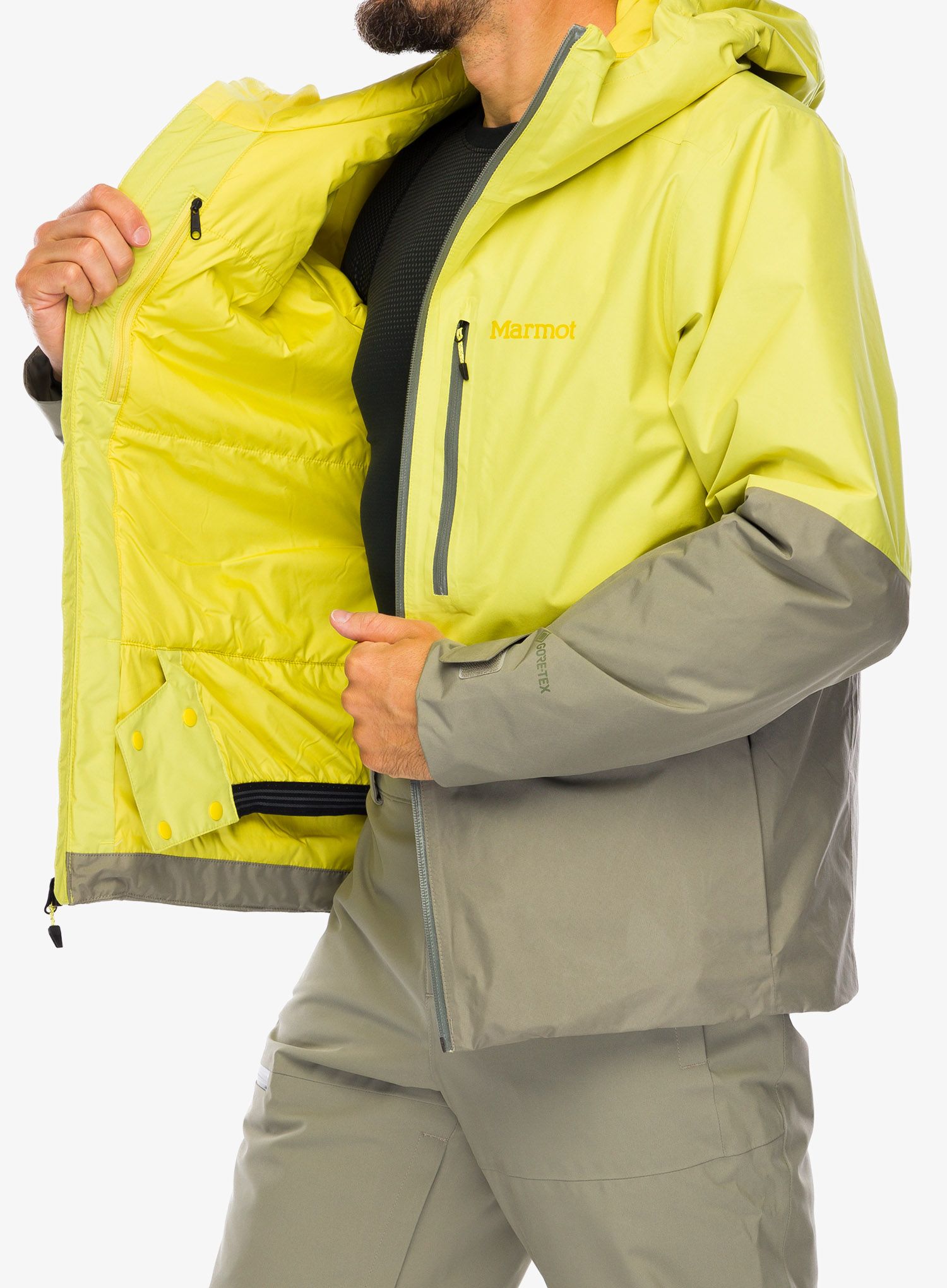 GORE-TEX jakna Marmot Lightray GORE-TEX Jacket - limelight/vetiver