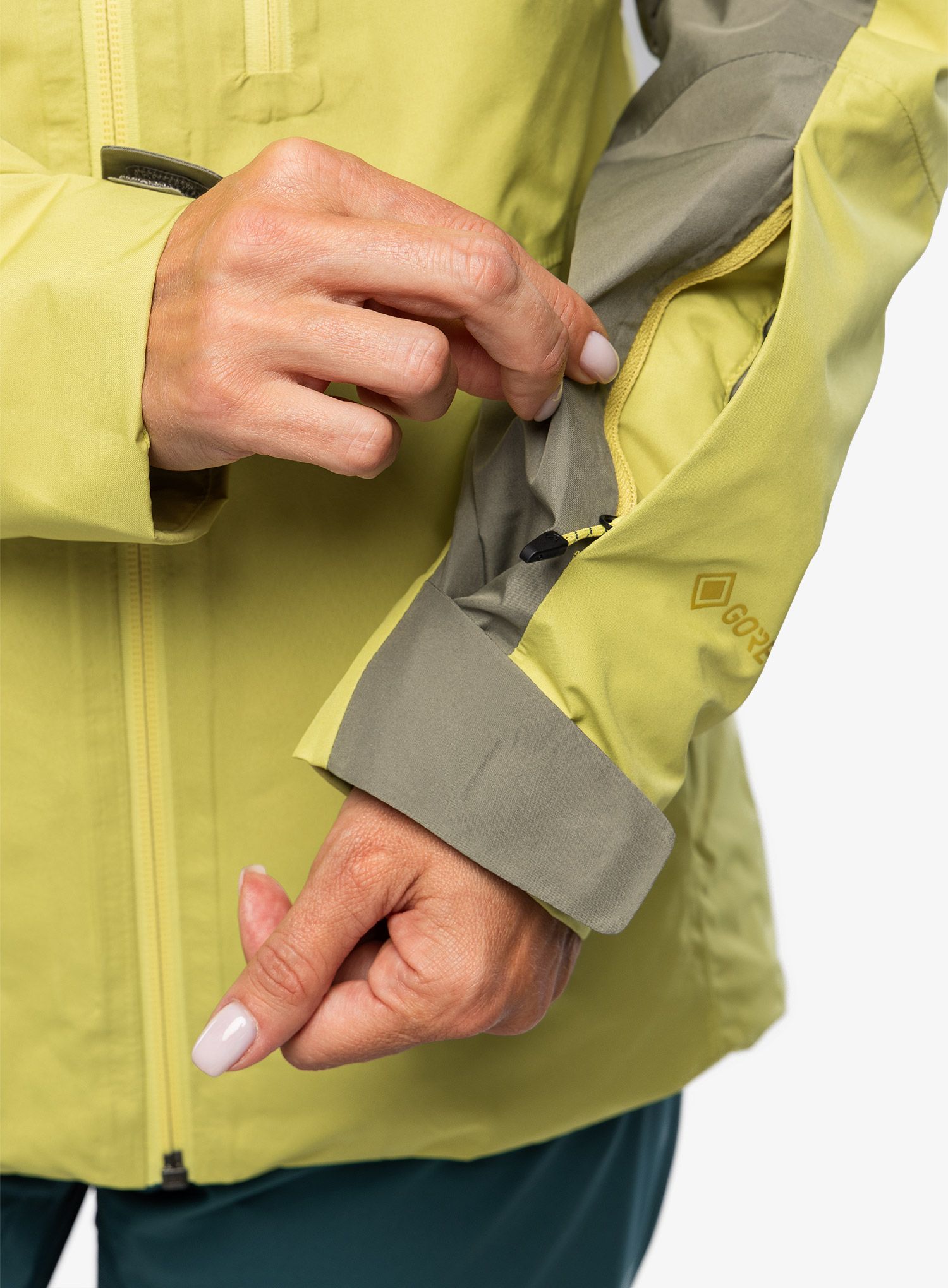 Ženska smučarska jakna Marmot Lightray GORE-TEX Jacket - vetiver/limelight