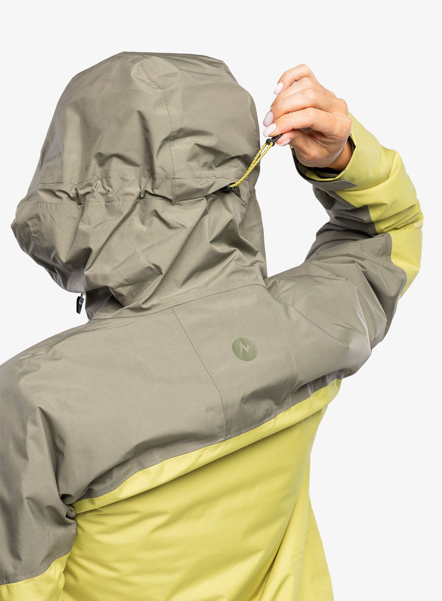 Ženska smučarska jakna Marmot Lightray GORE-TEX Jacket - vetiver/limelight