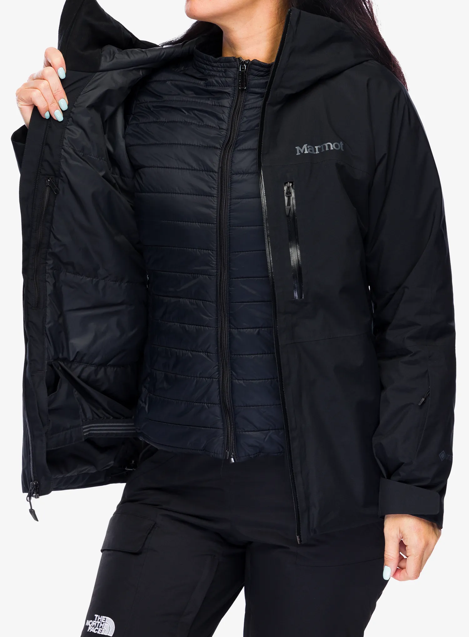 Ženska smučarska jakna Marmot Lightray Jacket - black/black