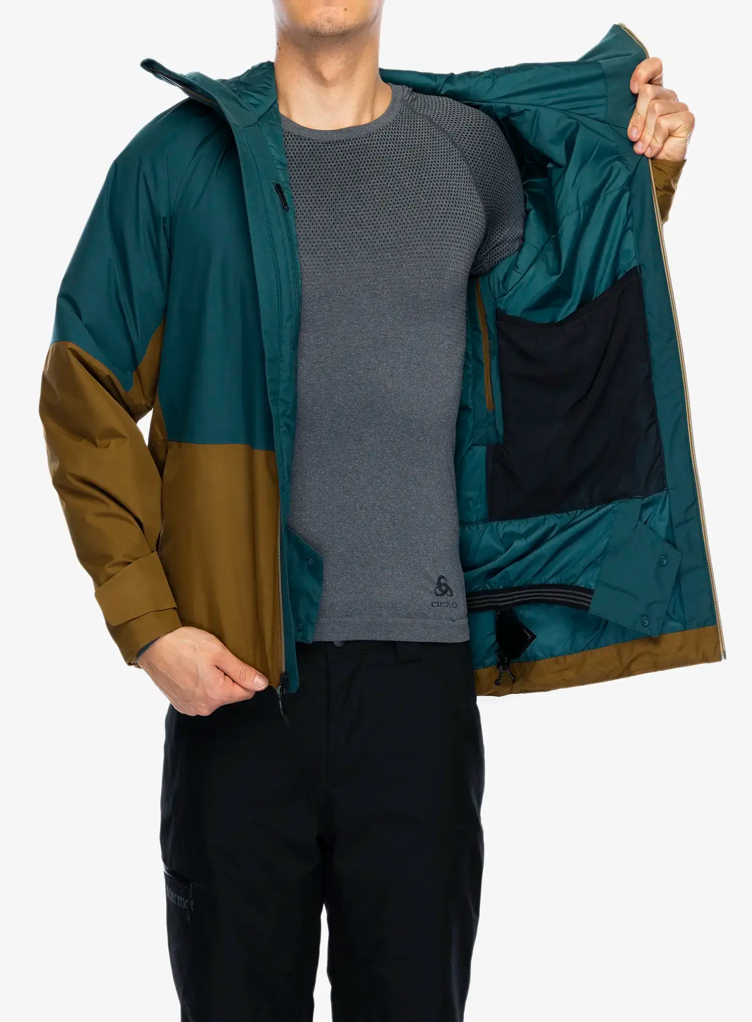 Smučarska jakna Marmot Lightray Jacket - dark jungle/hazel