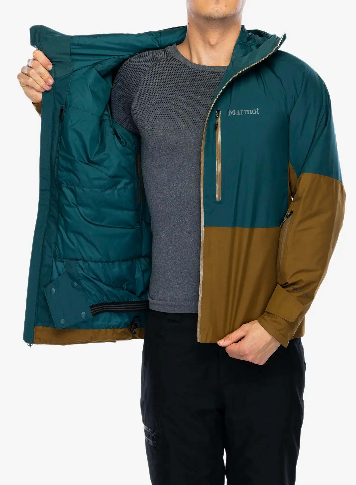 Smučarska jakna Marmot Lightray Jacket - dark jungle/hazel
