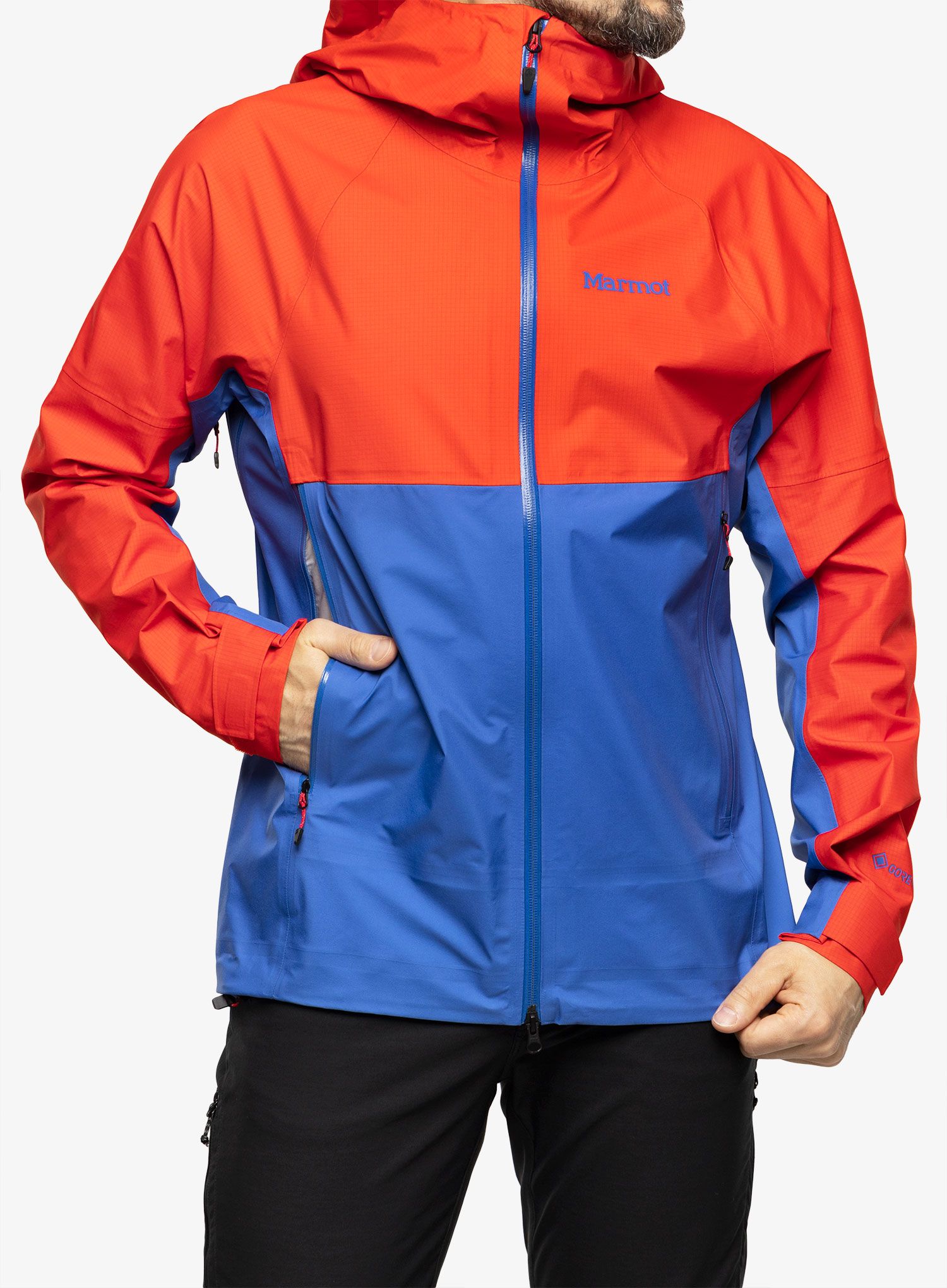GORE-TEX jakna Marmot Mitre Peak Jacket - victory red/trail blue