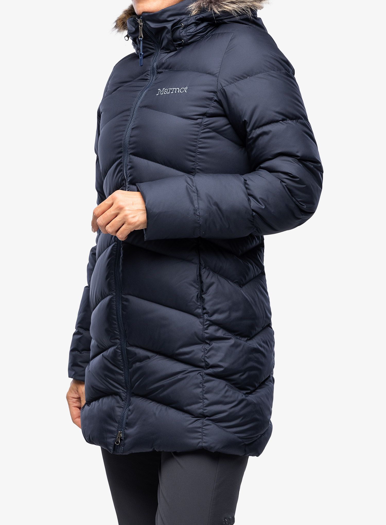 Puhast plašč Marmot Montreal Coat - midnight navy