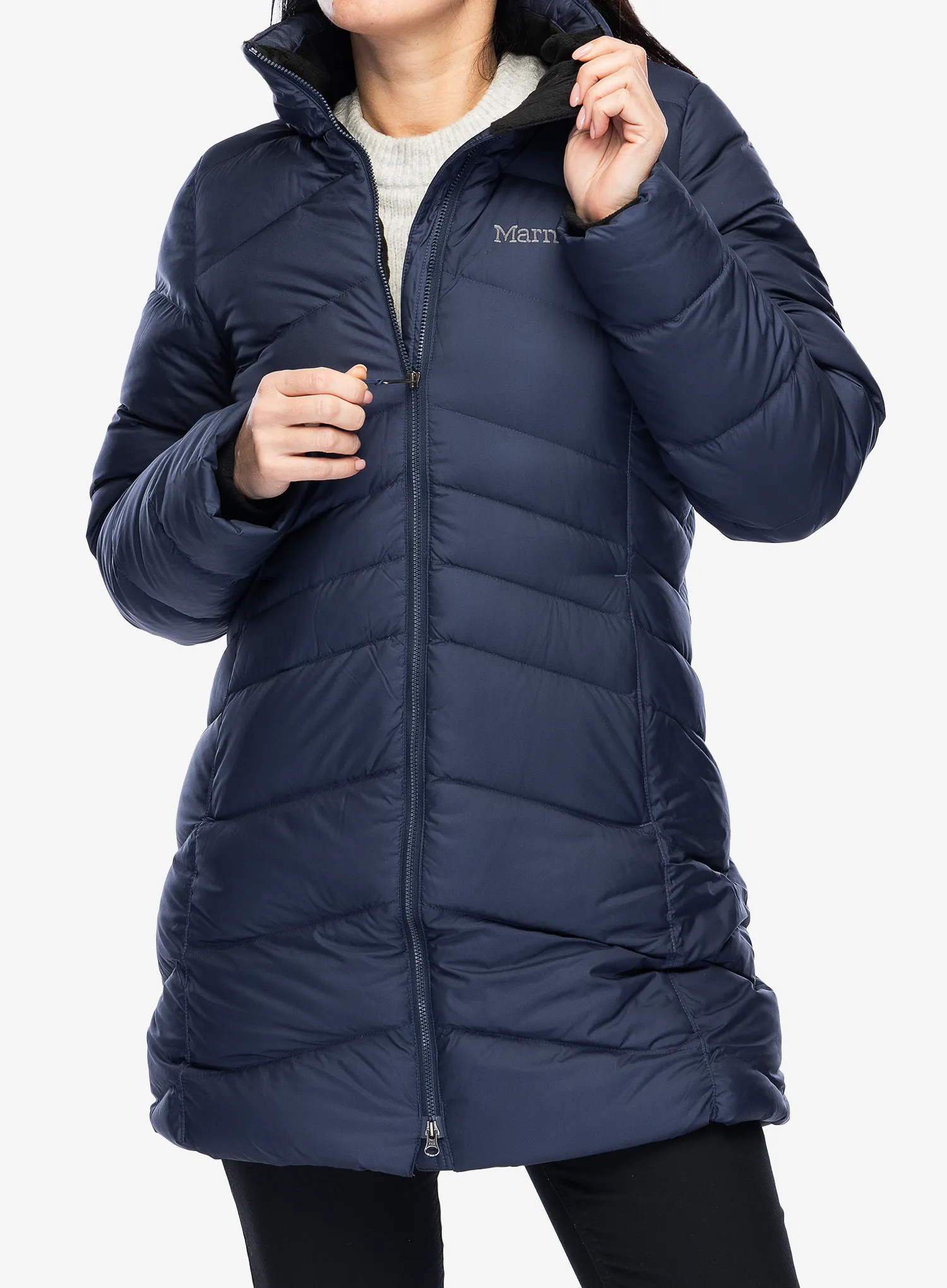 Puhast plašč Marmot Montreal Coat - midnight navy/navy
