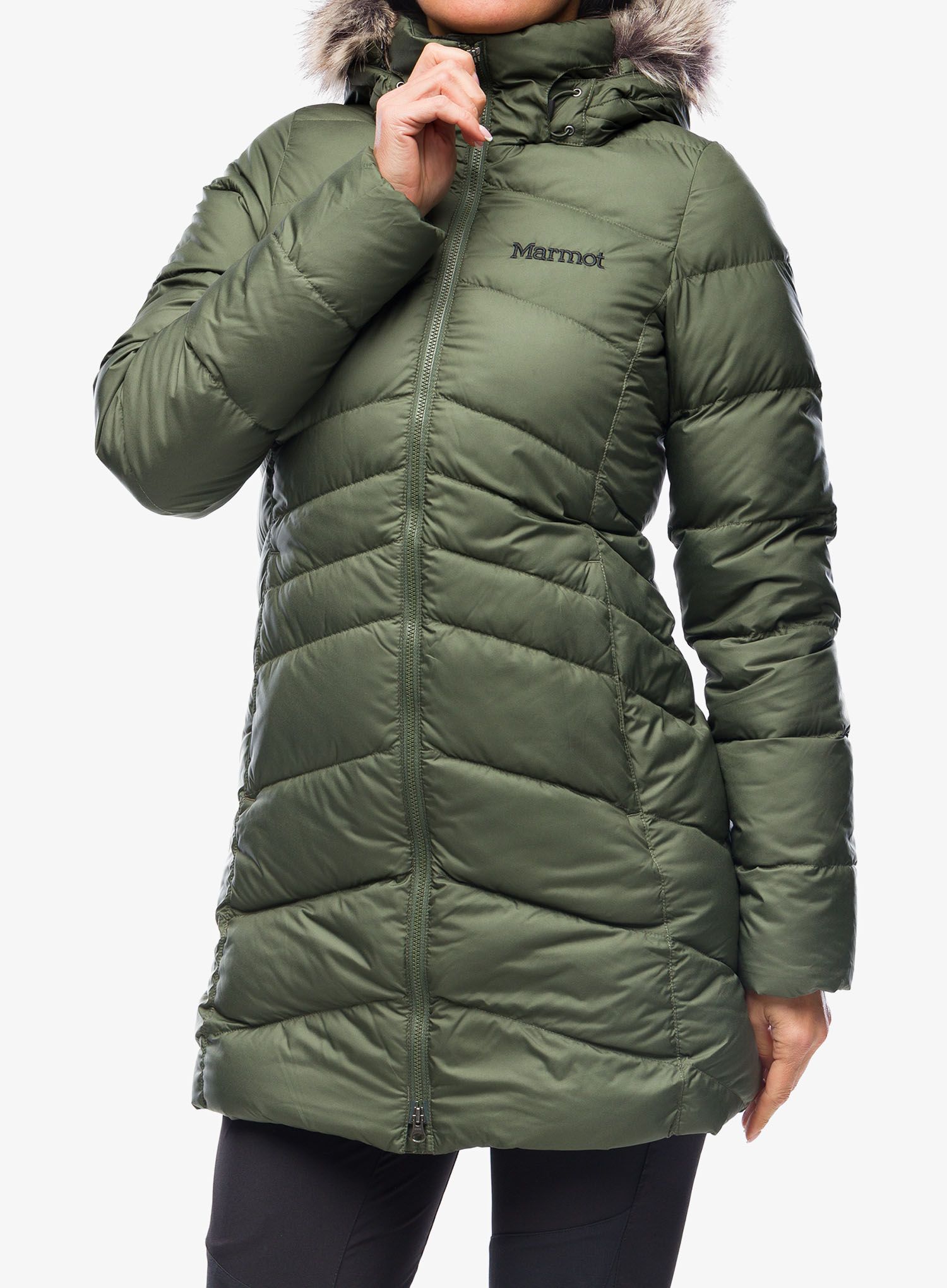 Puhast plašč Marmot Montreal Coat - nori