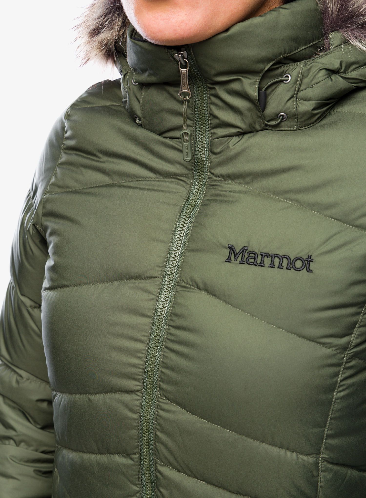 Puhast plašč Marmot Montreal Coat - nori