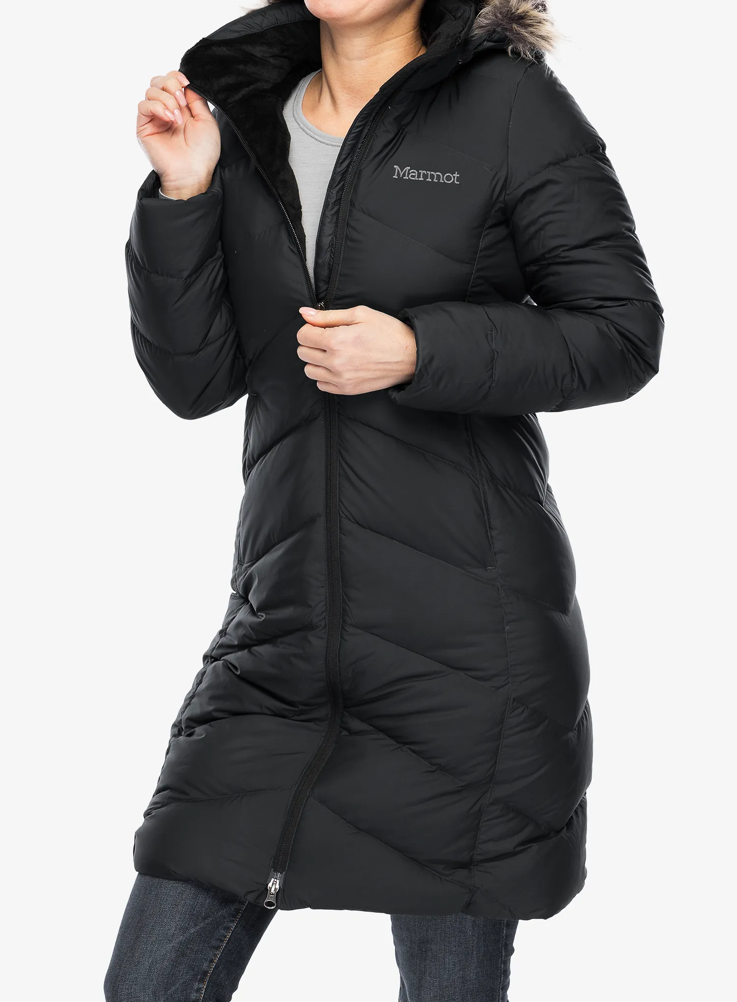 Puhast plašč Marmot Montreaux Coat - black/black