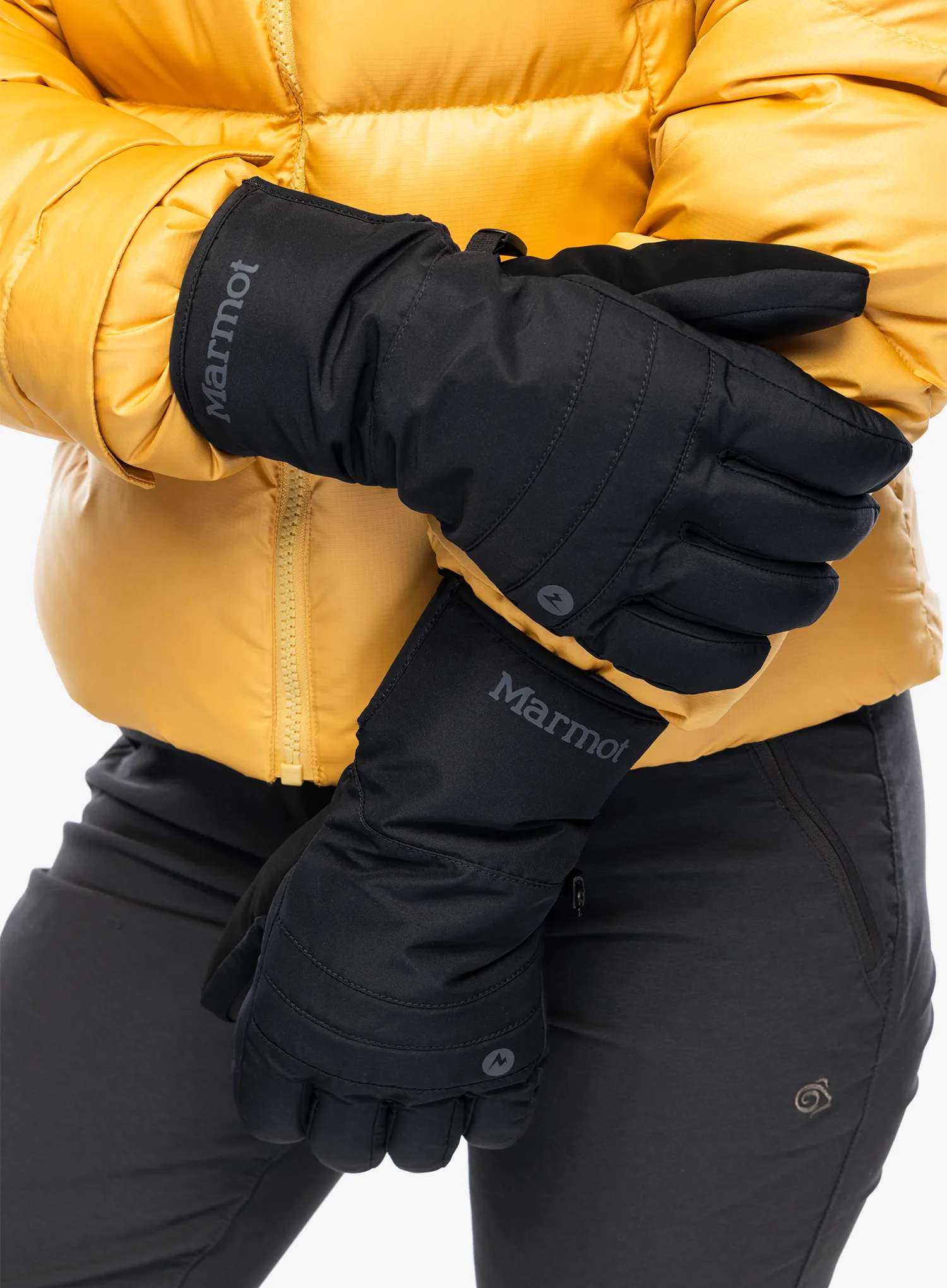 Ženske smučarske rokavice Marmot Moraine Glove - black/black