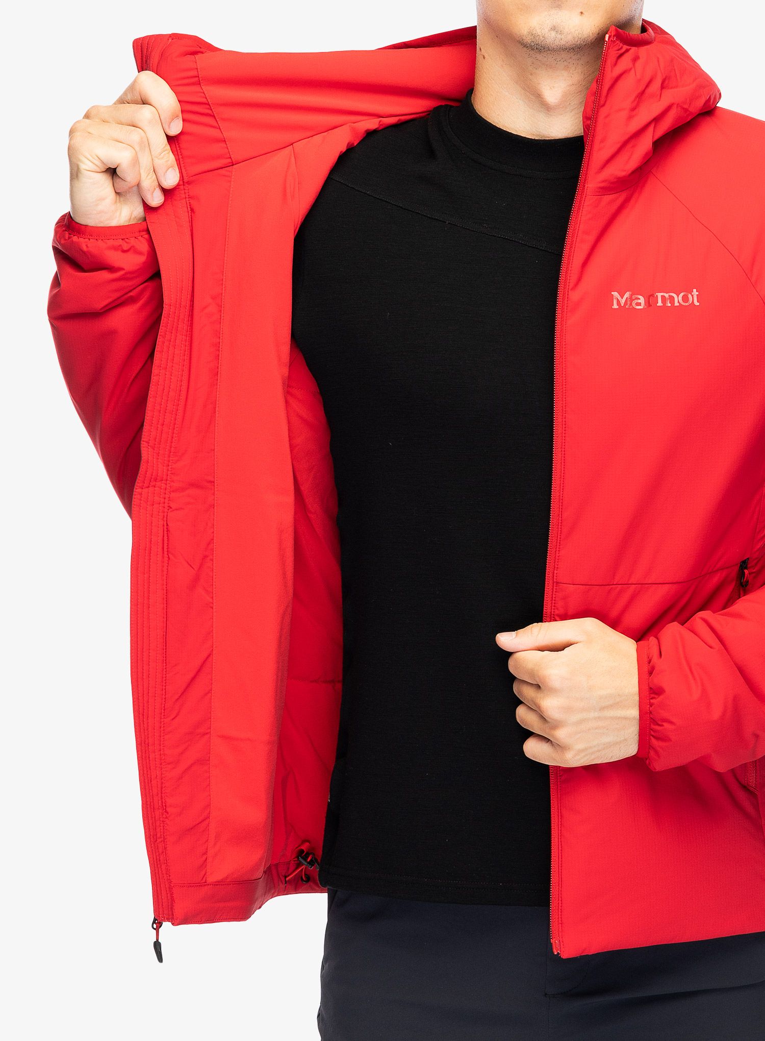 Sintetična jakna Marmot Novus Hoody - team red