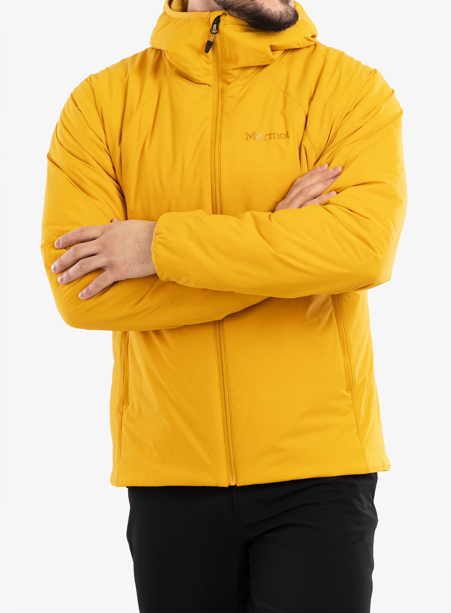 Sintetična jakna Marmot Novus Hoody - yellow gold