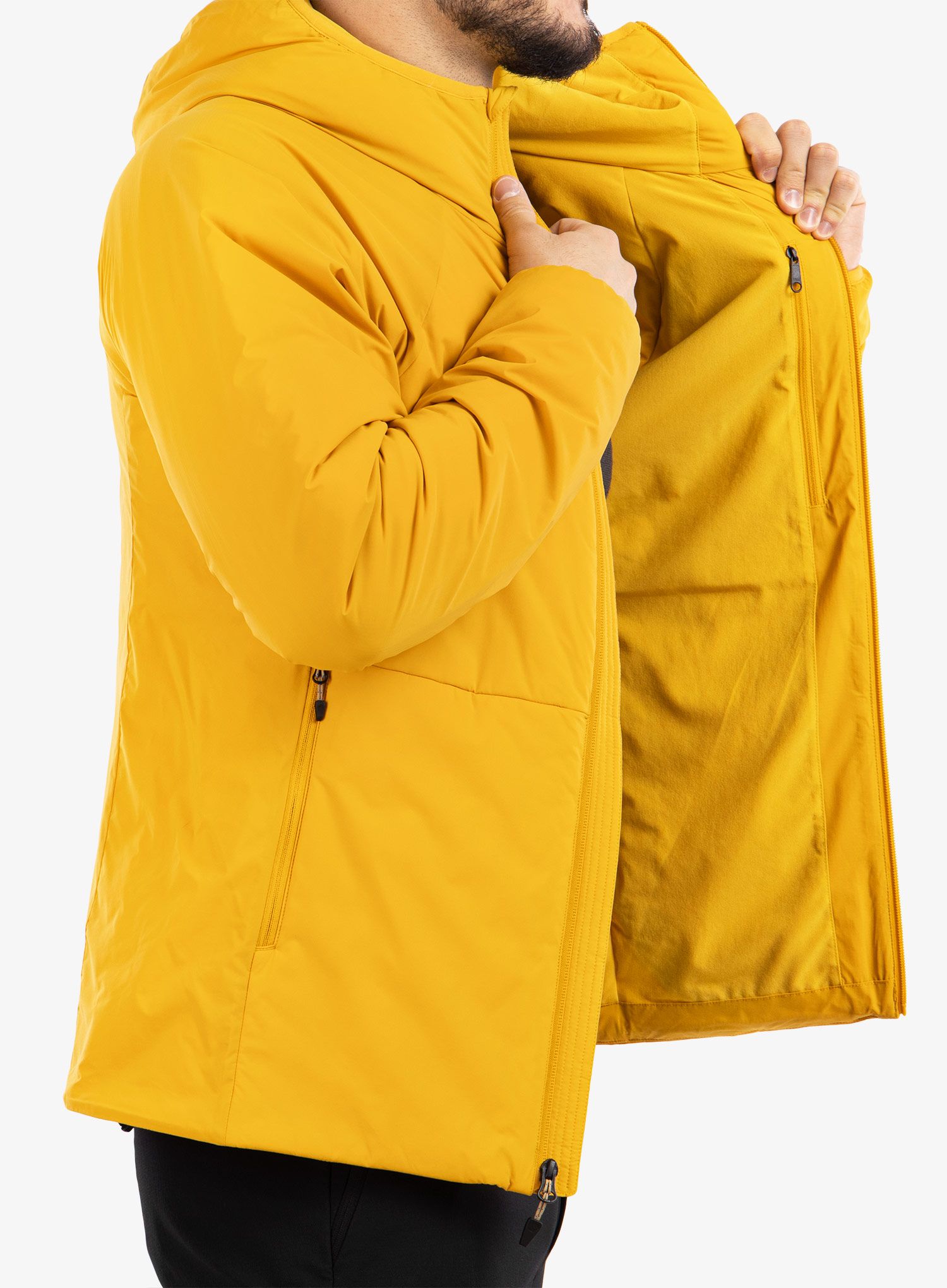 Sintetična jakna Marmot Novus Hoody - yellow gold