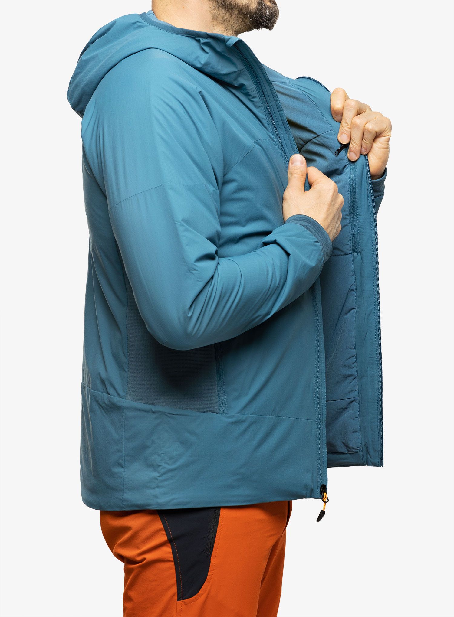 Sintetična jakna Marmot Novus LT Hybrid Hoody - dusty teal