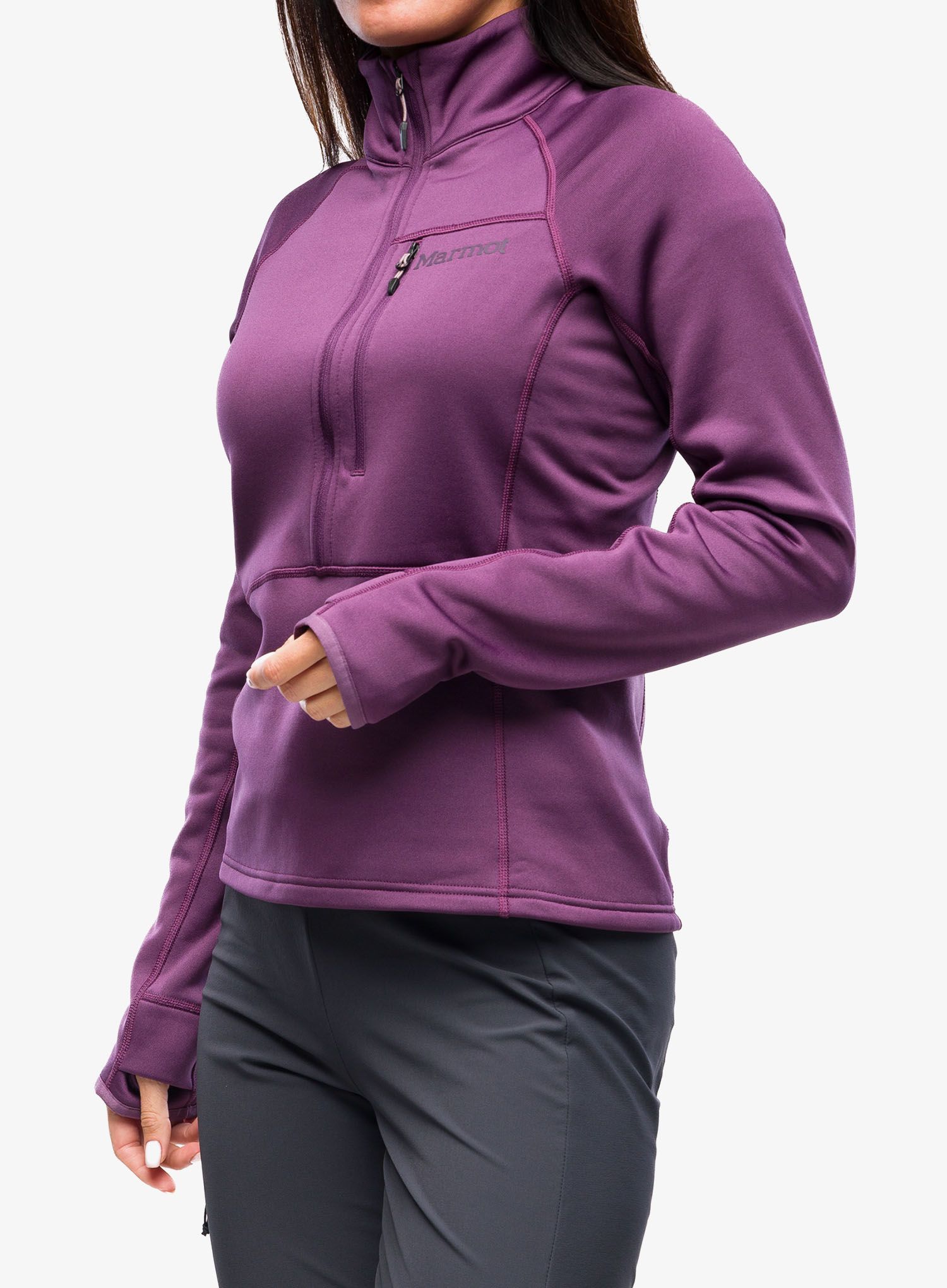 Ženski flis Marmot Olden Polartec 1/2 Zip - purple fig
