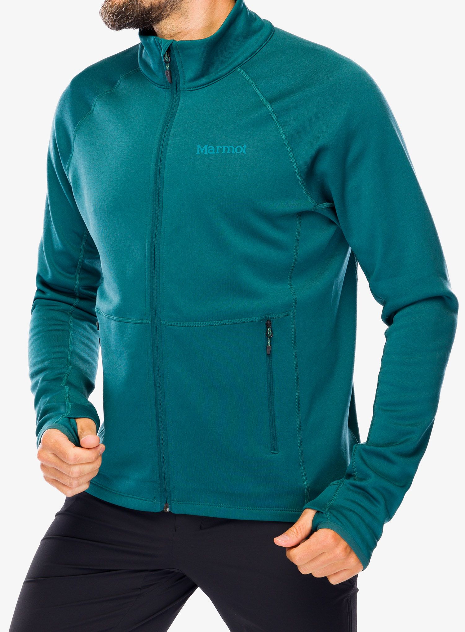 Jopica na zadrgo Marmot Olden Polartec Jacket - dark jungle