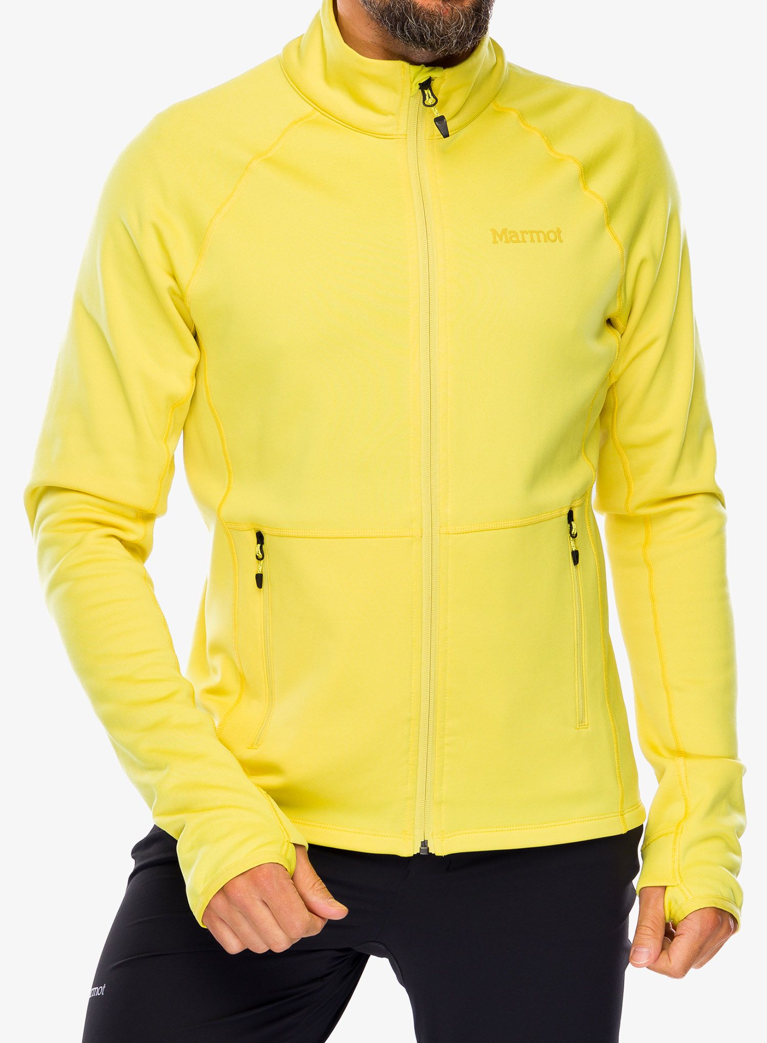 Puloverji brez kapuce Marmot Olden Polartec Jacket - limelight
