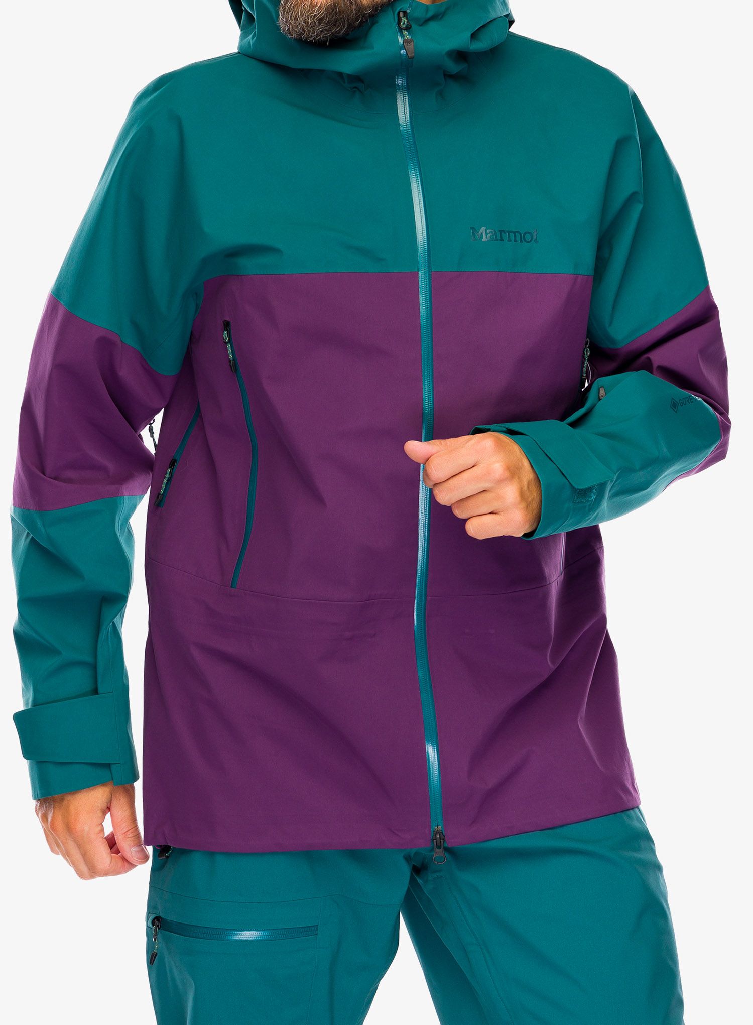 Smučarska jakna Marmot Orion GORE-TEX Jacket - dark jungle/purple fig