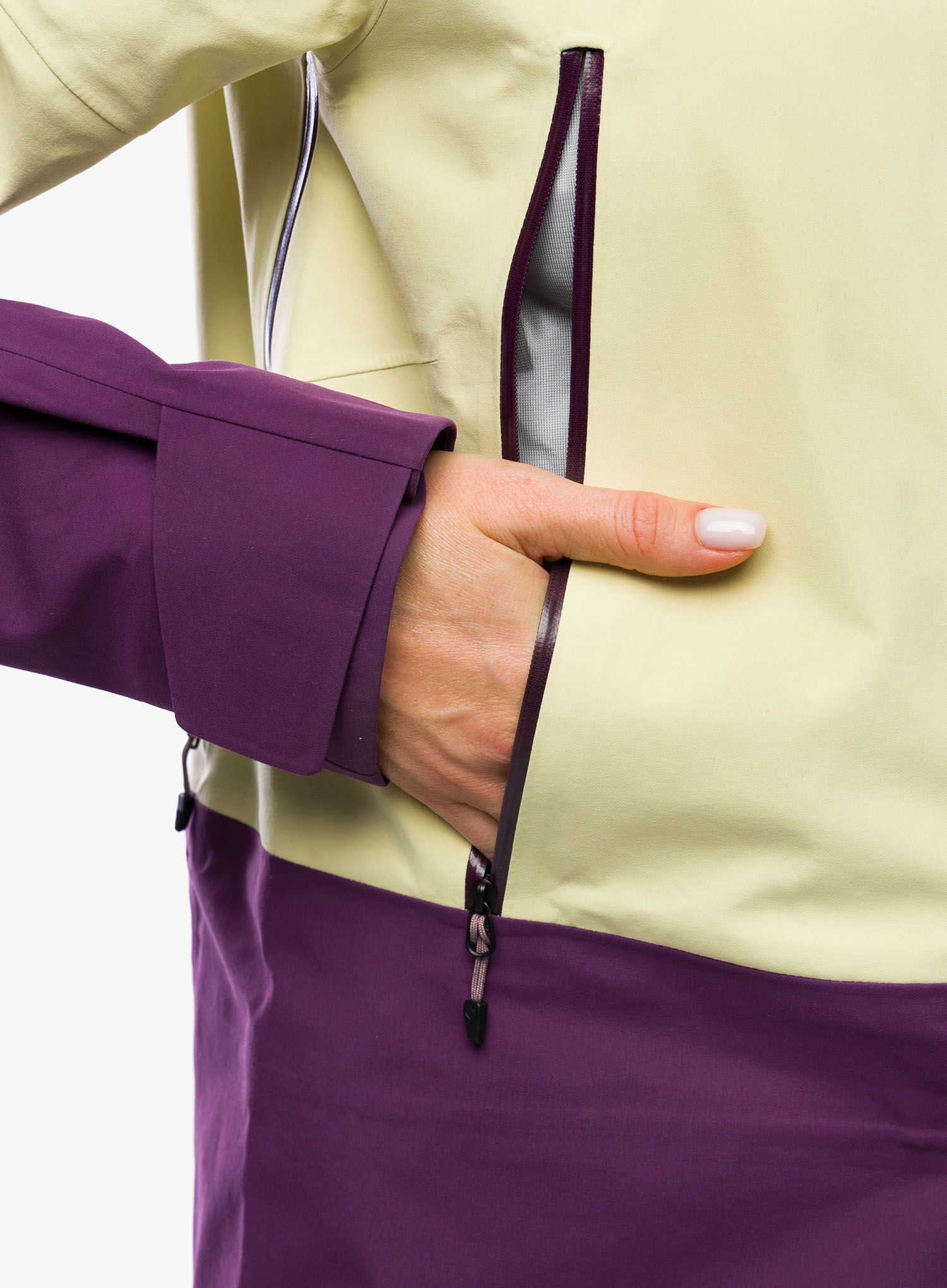 Ženska smučarska jakna Marmot Orion GORE-TEX Jacket - wheat/purple fig