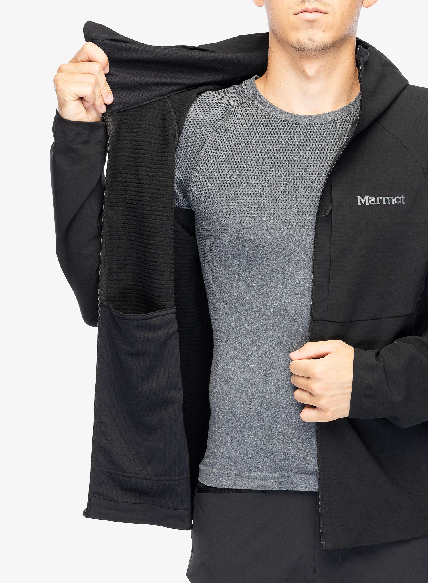 Vetrovka Marmot Pinnacle DriClime Hoody - black