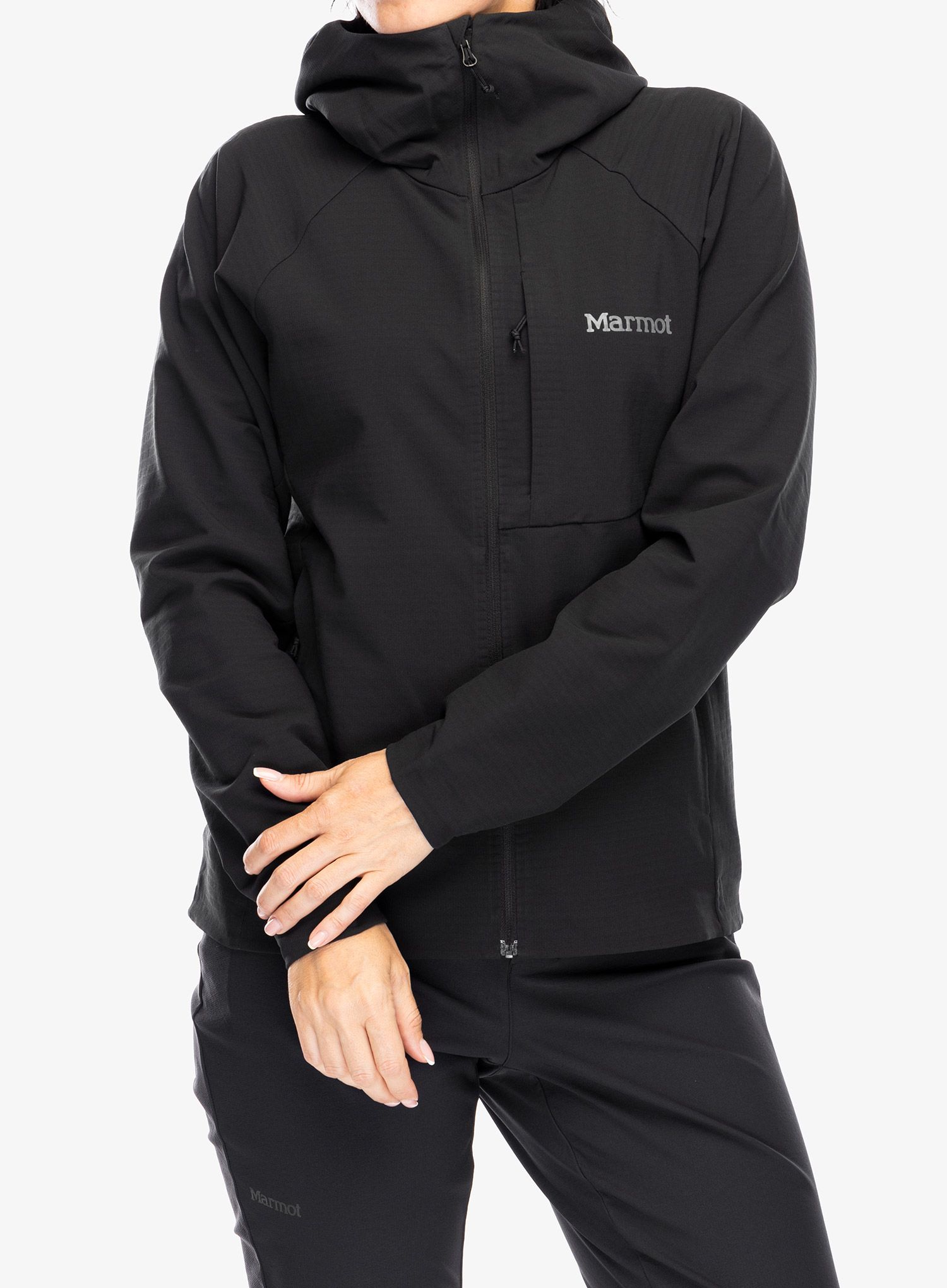 Ženska vetrovka Marmot Pinnacle DriClime Hoody - black