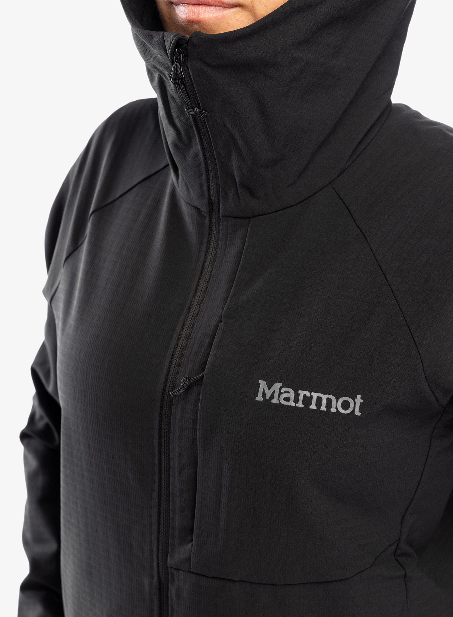Ženska vetrovka Marmot Pinnacle DriClime Hoody - black