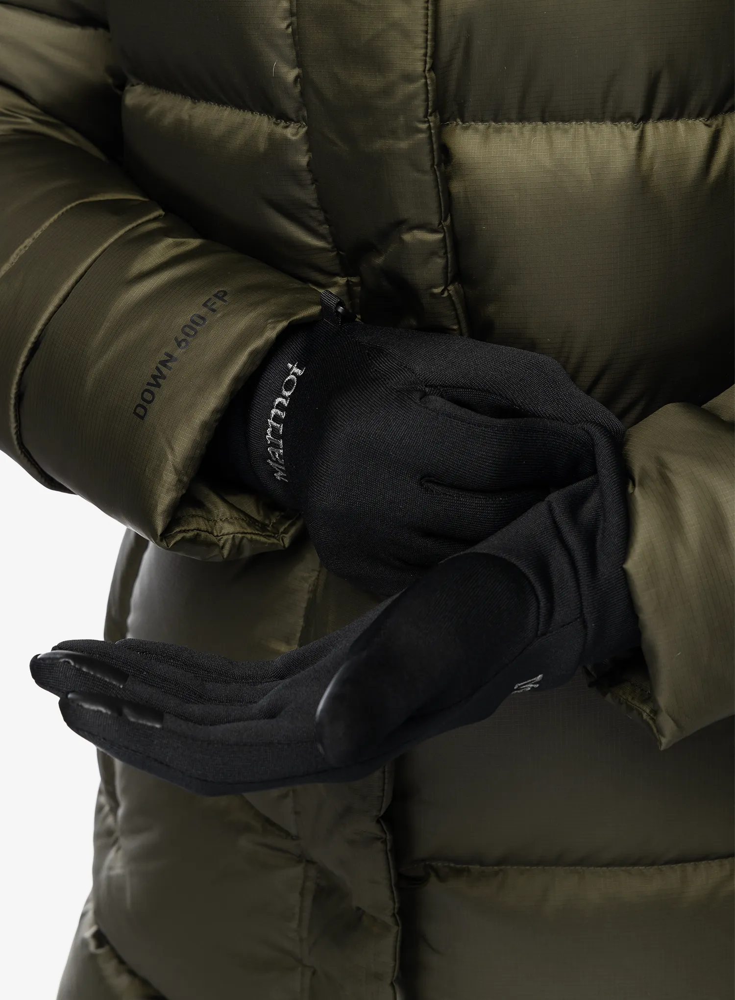 Ženske rokavice Marmot Power Stretch Connect Glove - black/black