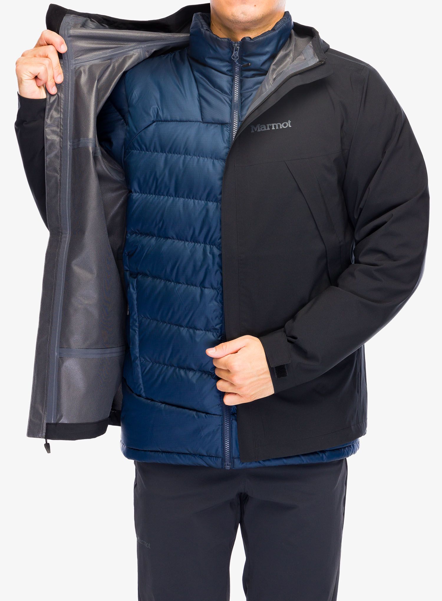 Nepremočljiva jakna Marmot PreCip Eco Pro Jacket - black/black