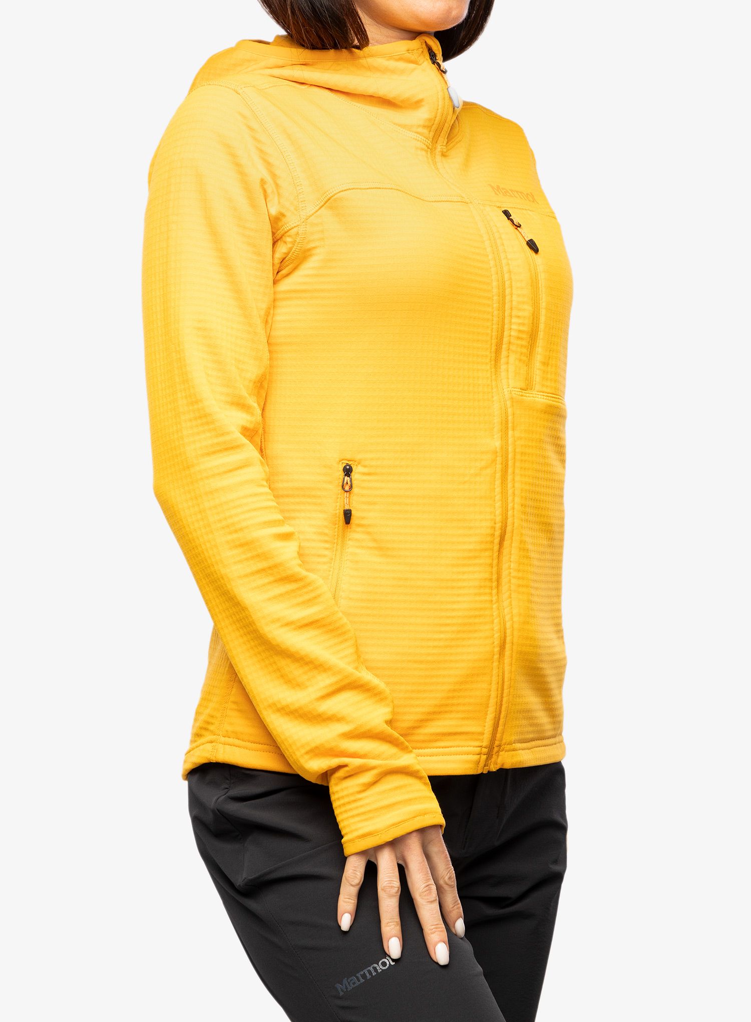 Ženska jopa s kapuco Marmot Preon Hoody - golden sun