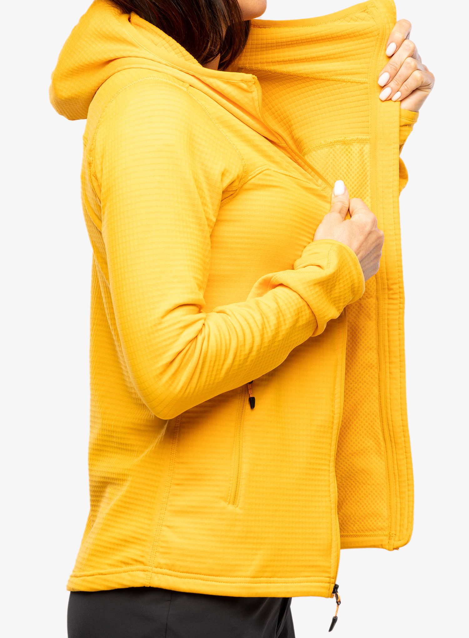 Ženska jopa s kapuco Marmot Preon Hoody - golden sun