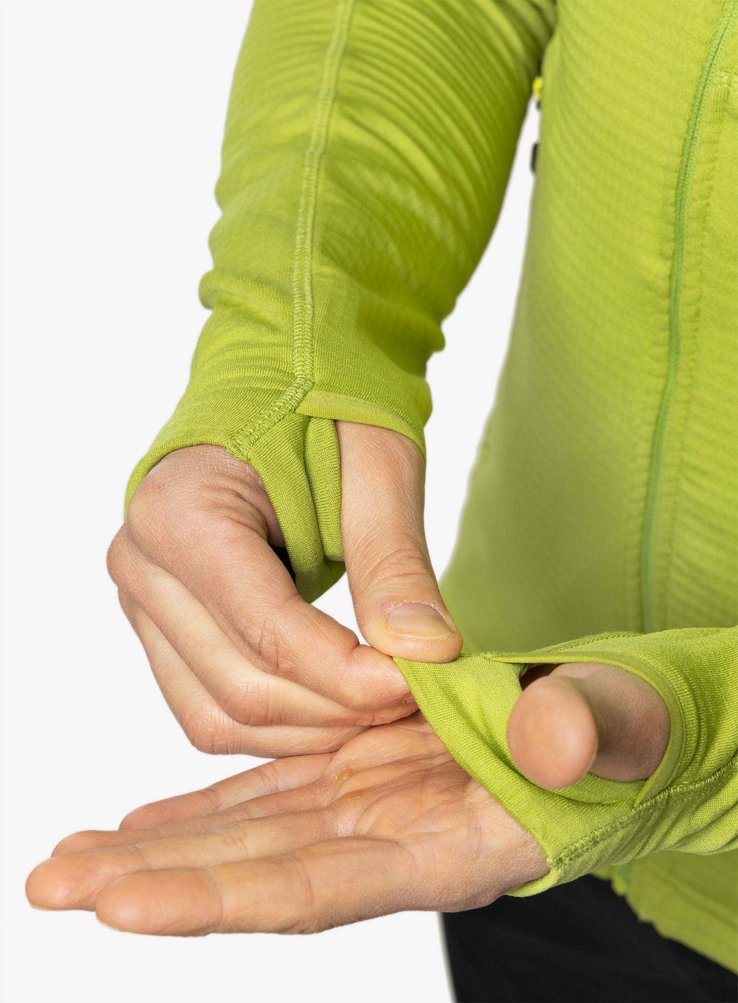 Flis Marmot Preon Hoody - spinach green