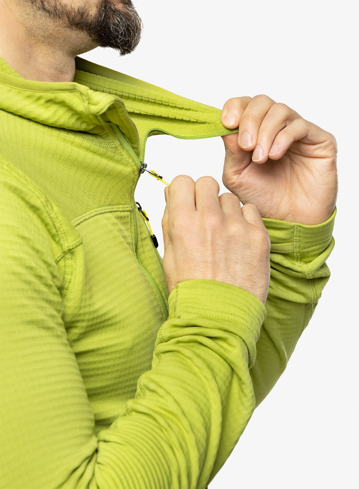 Flis Marmot Preon Hoody - spinach green