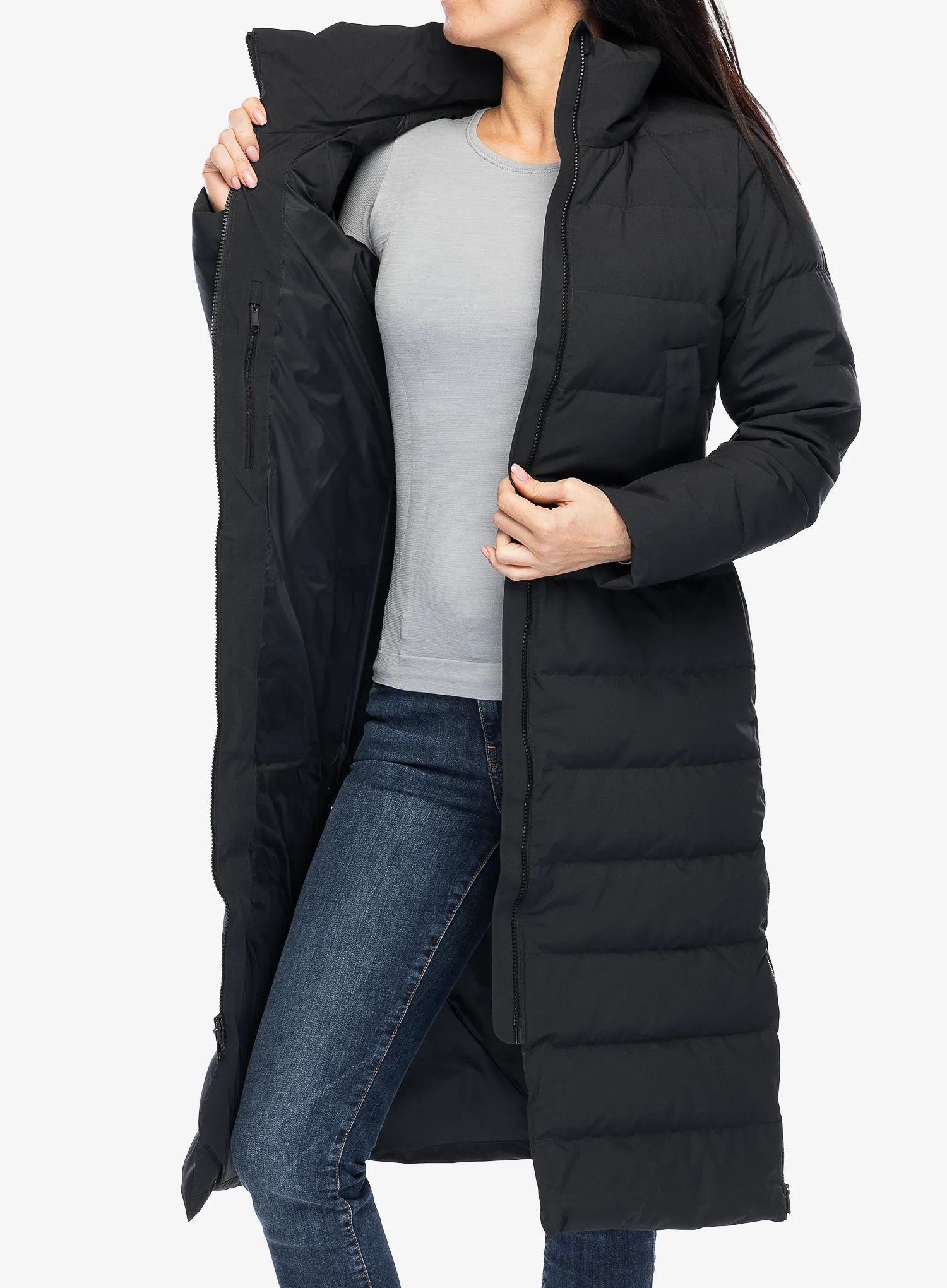 Puhast plašč Marmot Prospect Coat - black/black