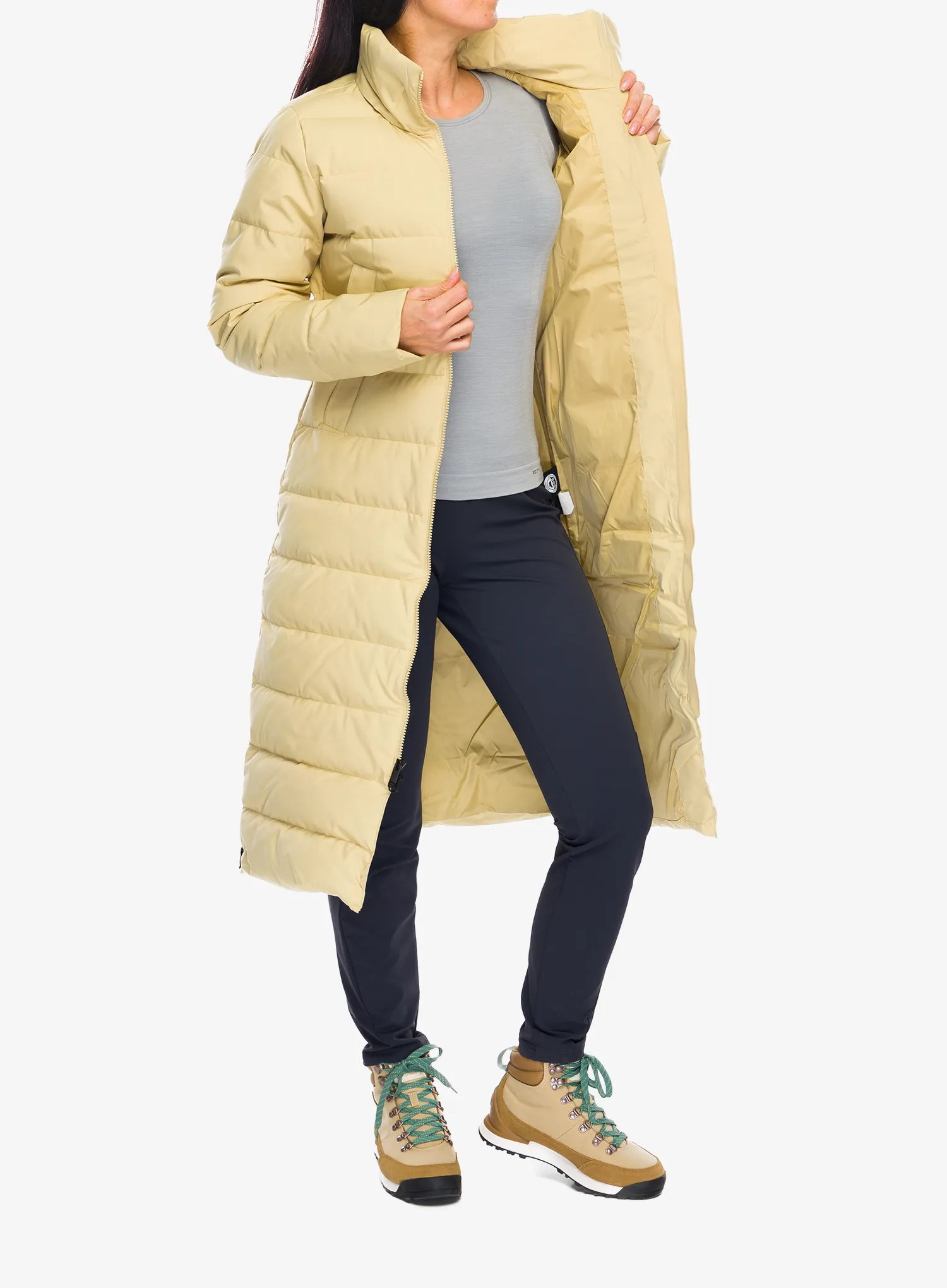 Puhast plašč Marmot Prospect Coat - light oak