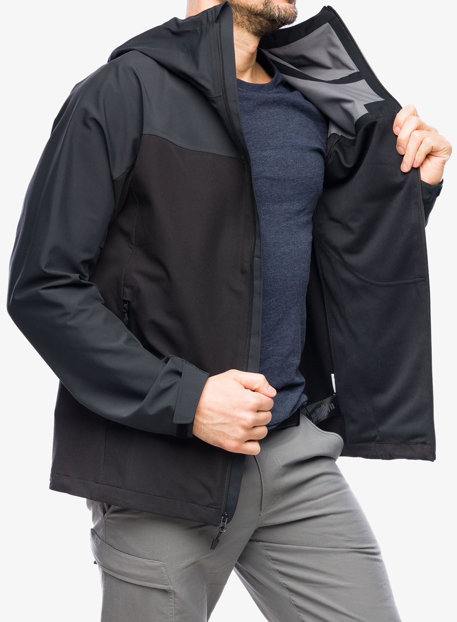Softshell jakna Marmot ROM GORE-TEX Infinium Hoody - black